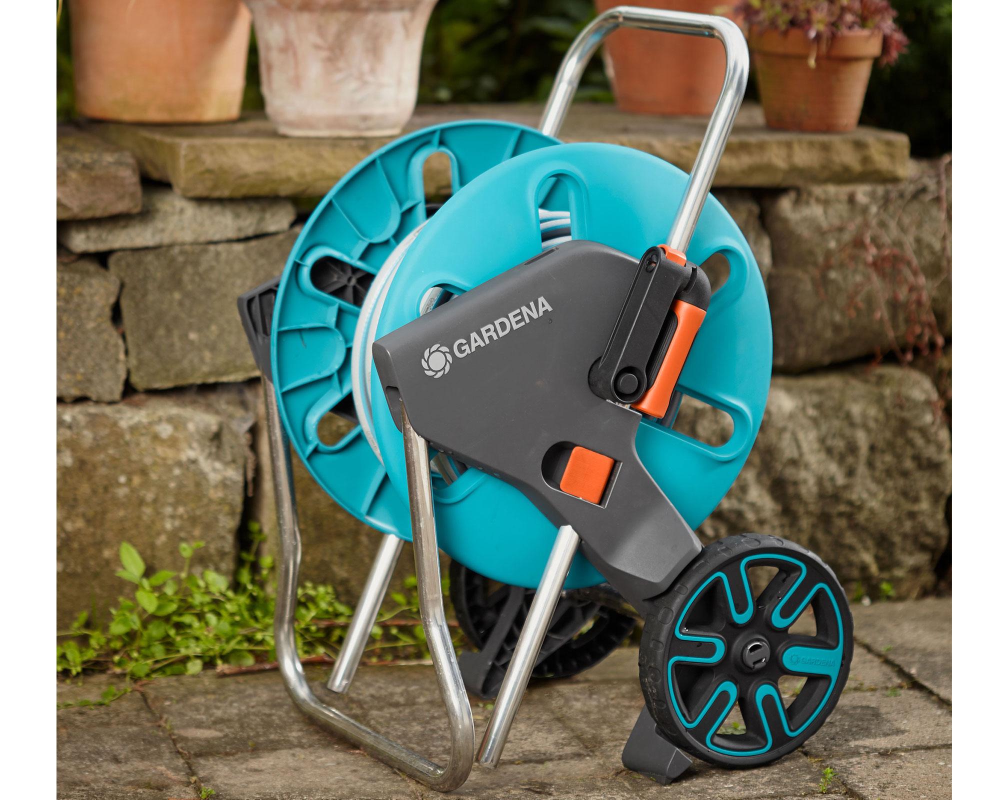 Enrollador de manguera 60 m Gardena.-2
