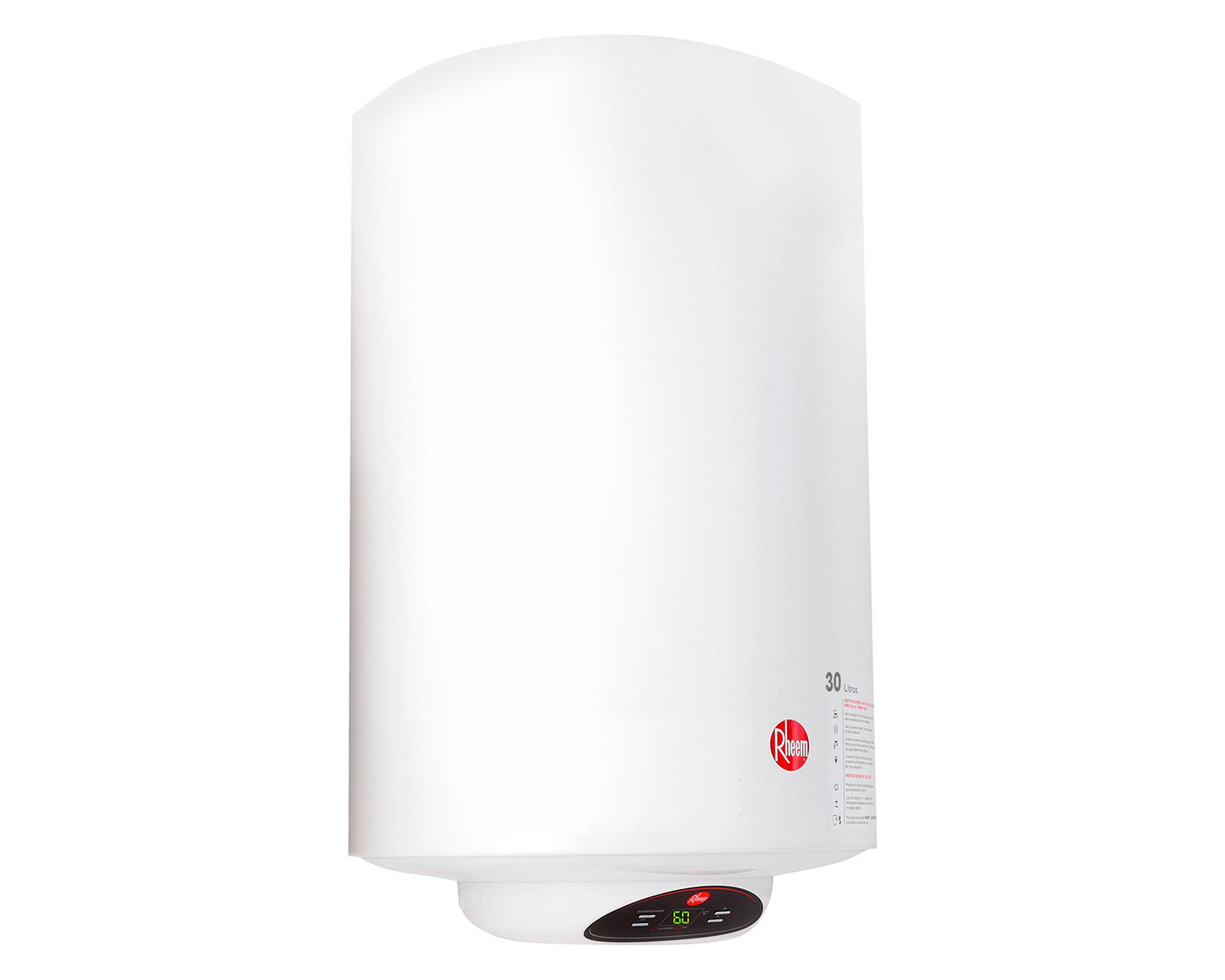 Termo eléctrico digital 30 litros blanco Rheem.-8