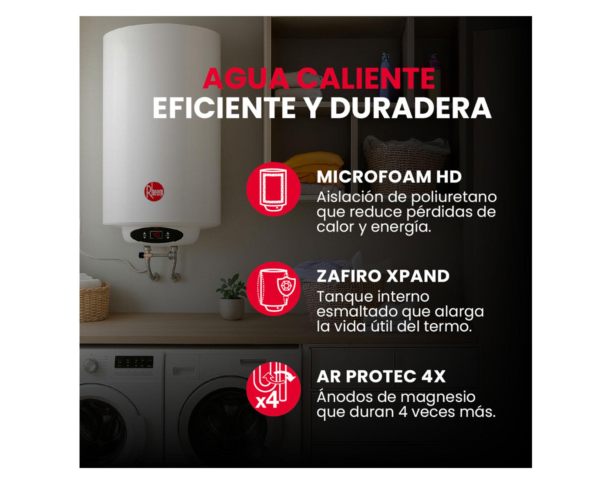 Termo eléctrico mural 100 litros Rheem-4