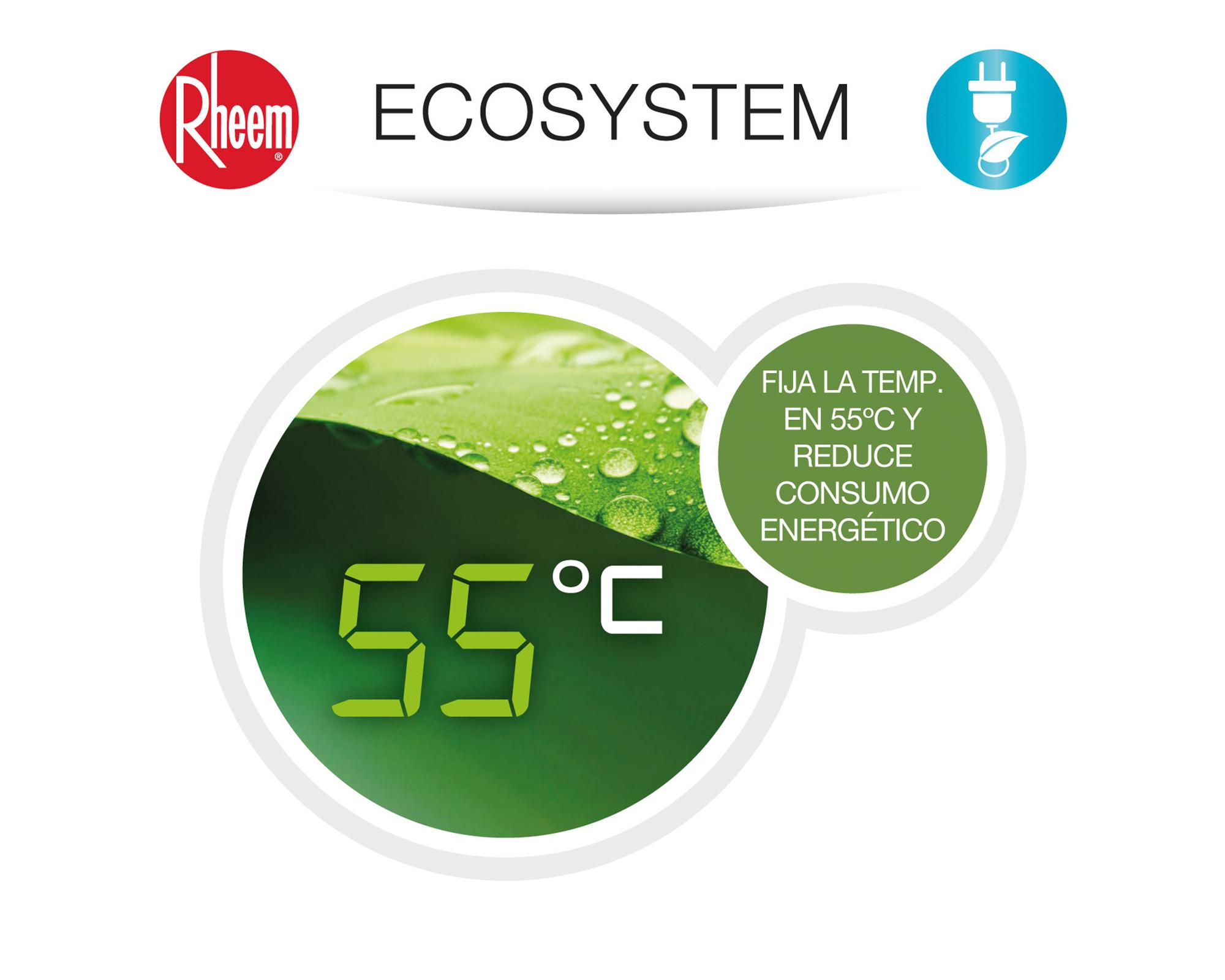 Termo eléctrico digital 120 litros blanco Rheem.-4