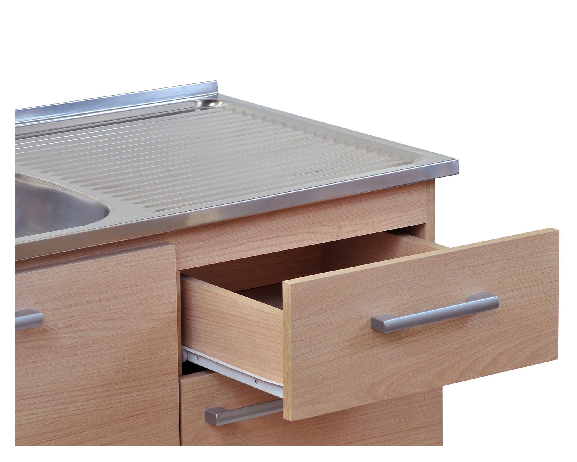 Mueble base lavaplatos beige Mobikit.-2
