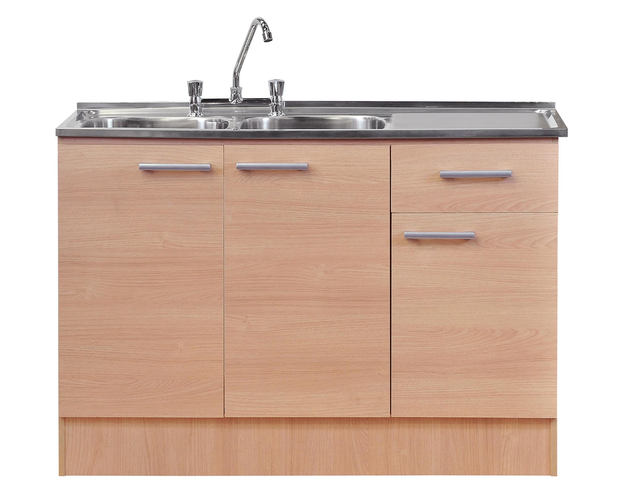 Mueble base lavaplatos beige Mobikit.-0
