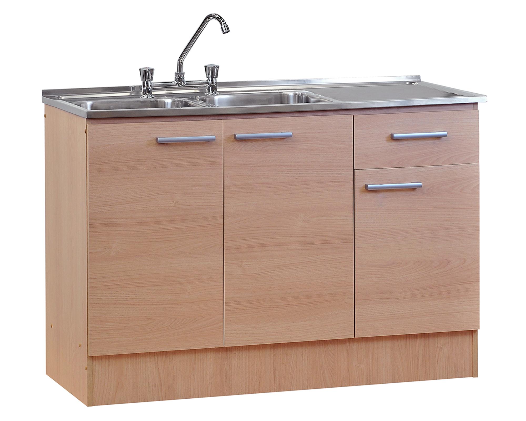 Mueble base lavaplatos beige Mobikit.-1