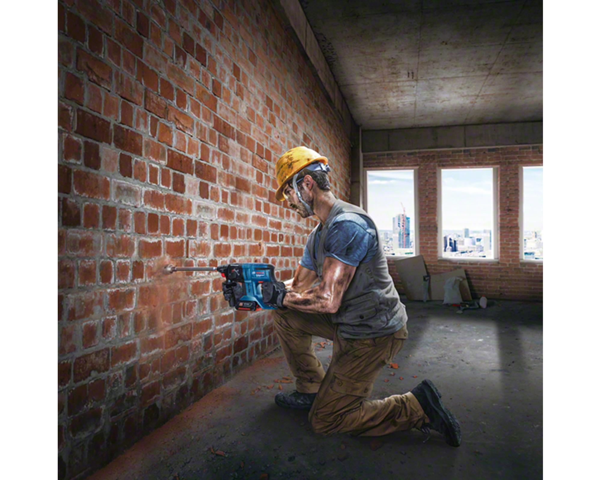 Rotomartillo inalámbrico 18V GBH 180-LI + 2 baterías 4.0 Ah Bosch.-7