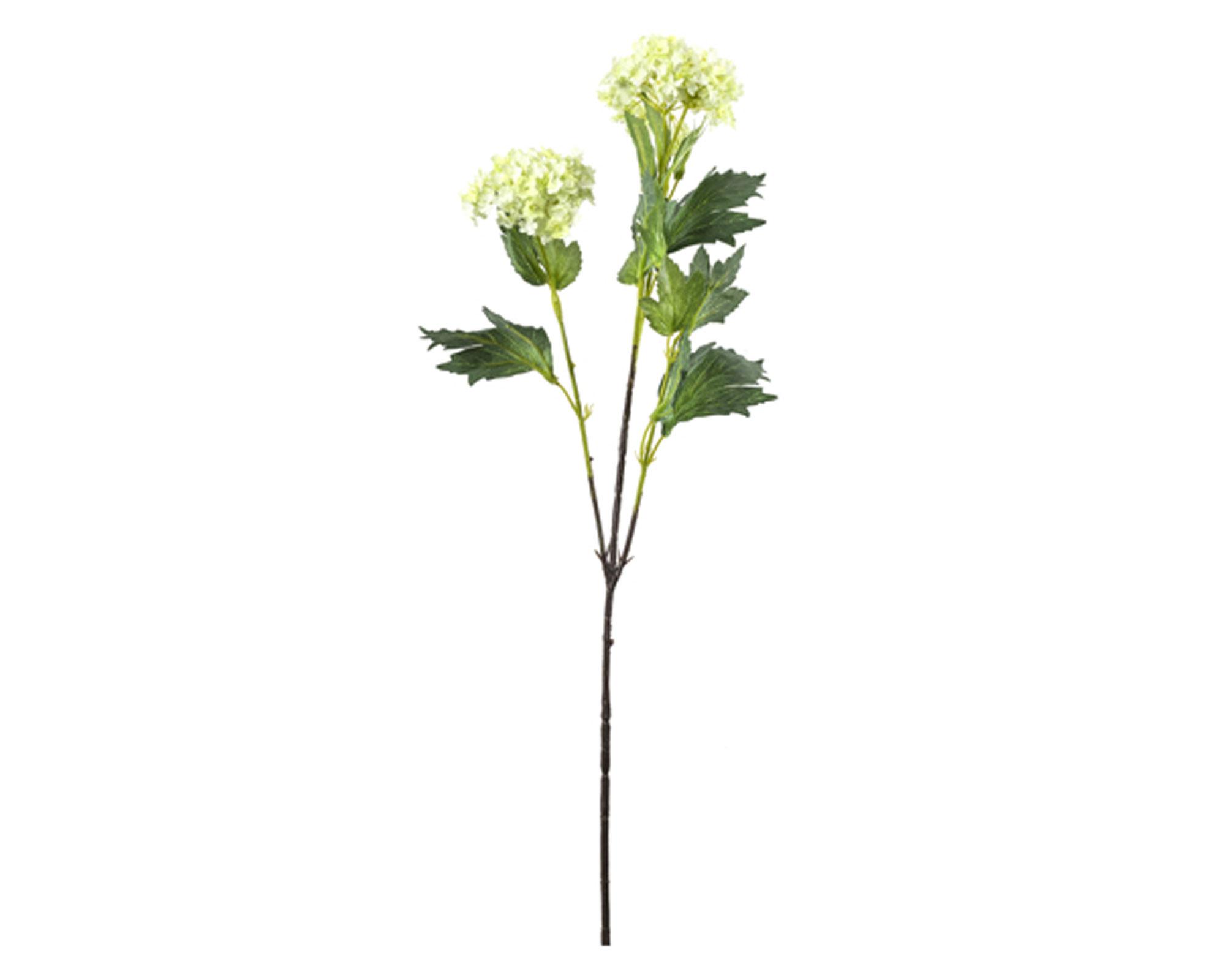 Flor artificial bola de nieve verde claro The Garden.-0