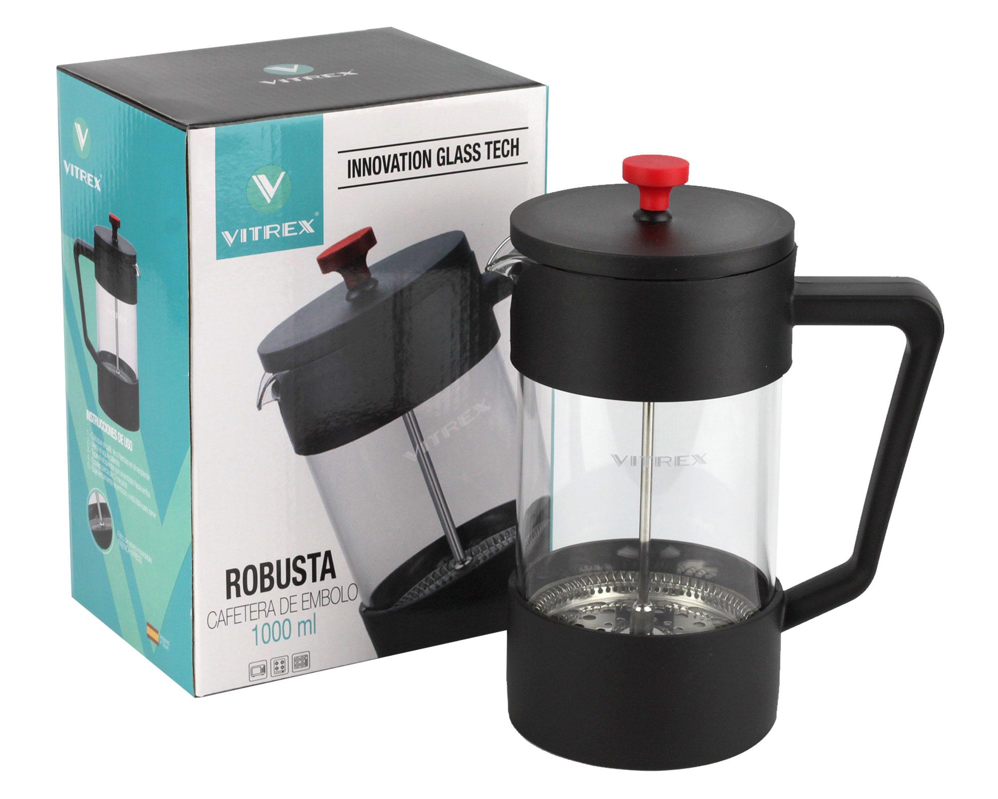 Cafetera 1 litro Robusta Vitrex-1