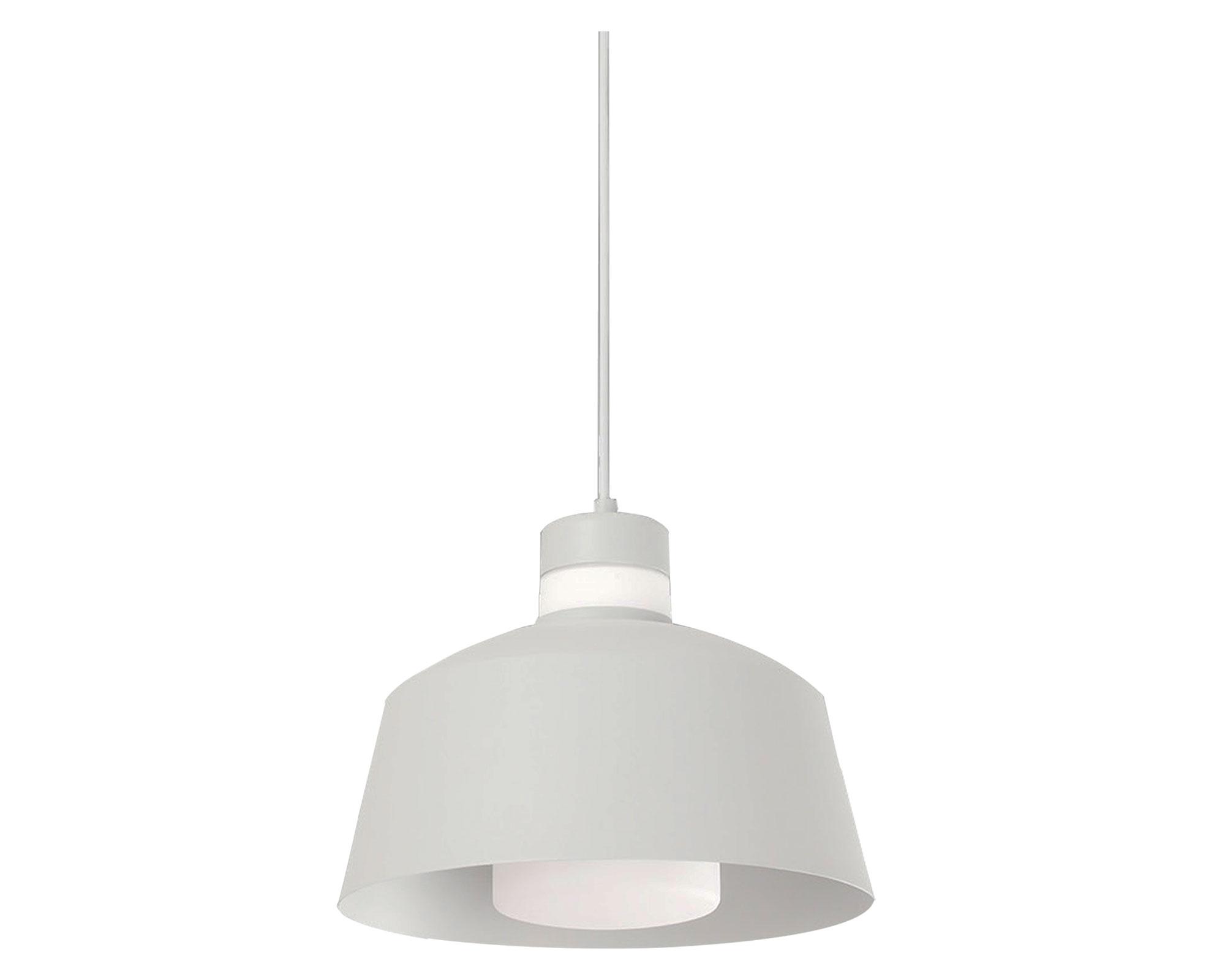 Lámpara colgar 1L E27 Baham blanco Abitare.-1