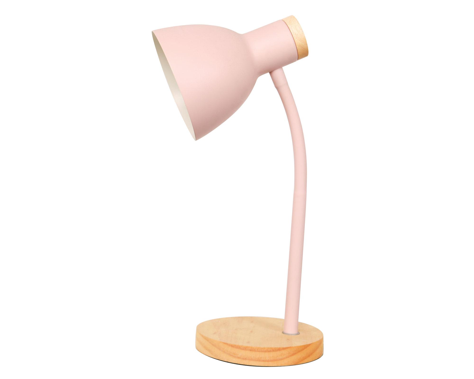 Lámpara sobremesa 1L E14 Imana rosa Abitare-1