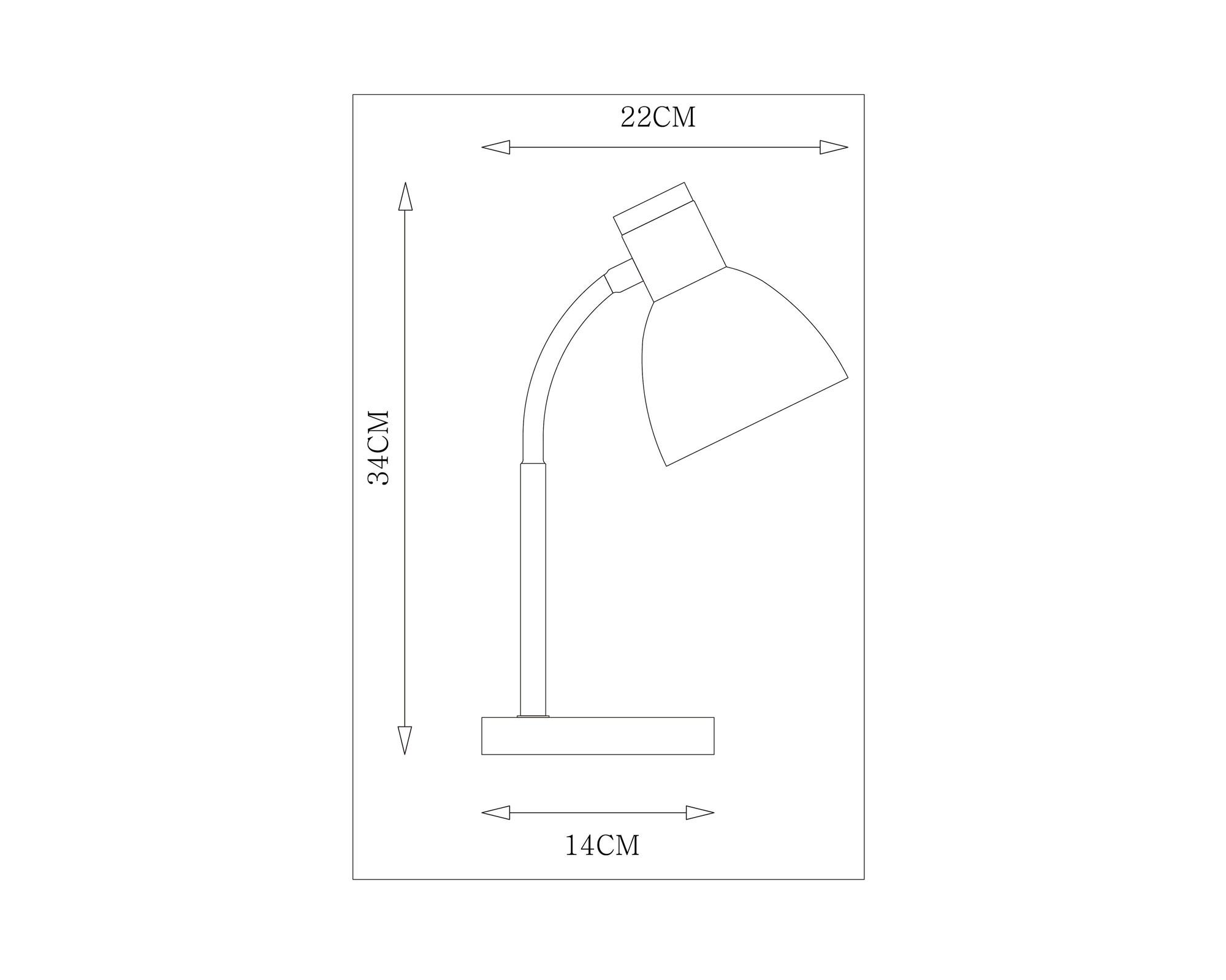 Lámpara sobremesa 1L E14 Imana gris Abitare-3