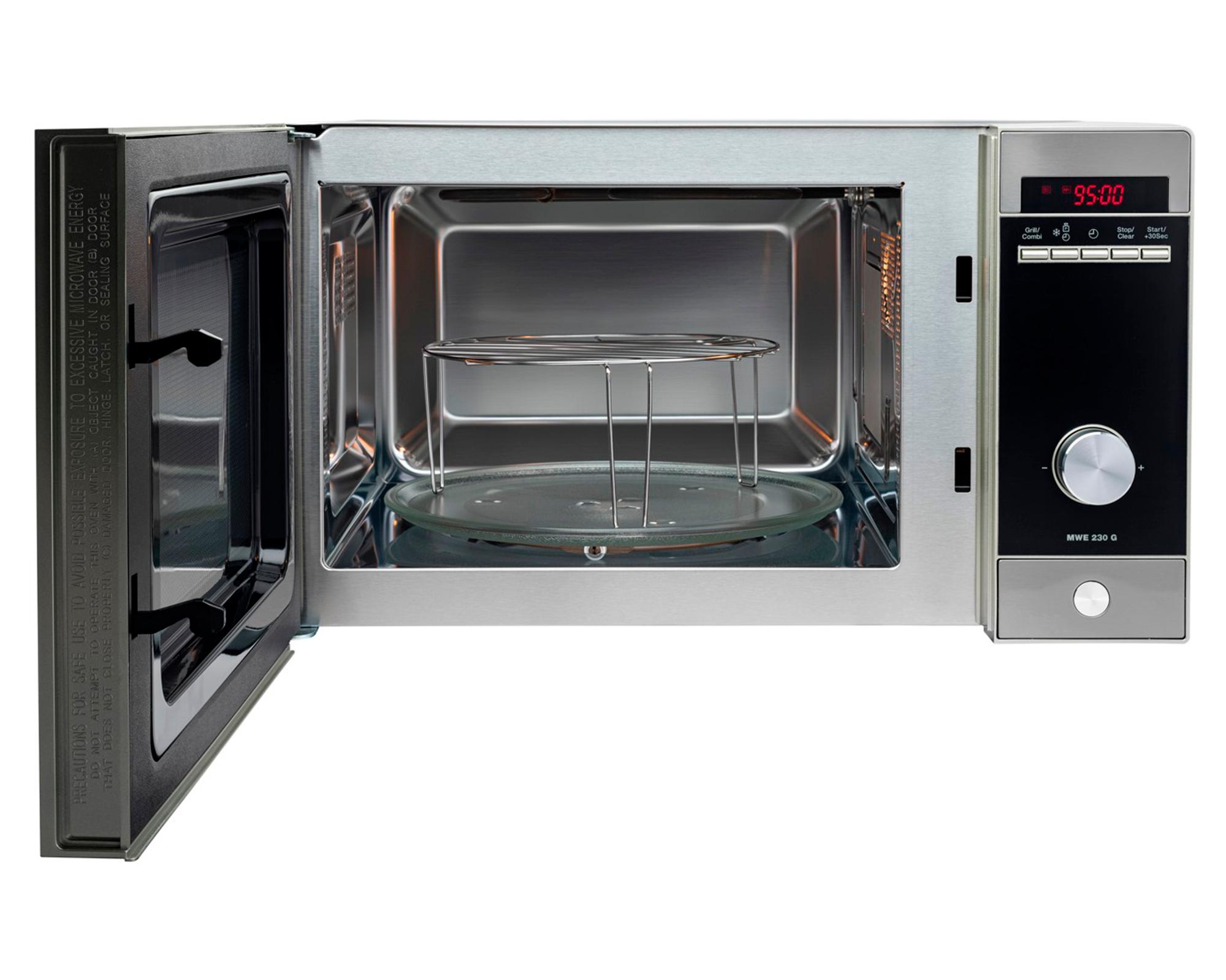 Microondas con grill MWE 230G Inox 23L-2