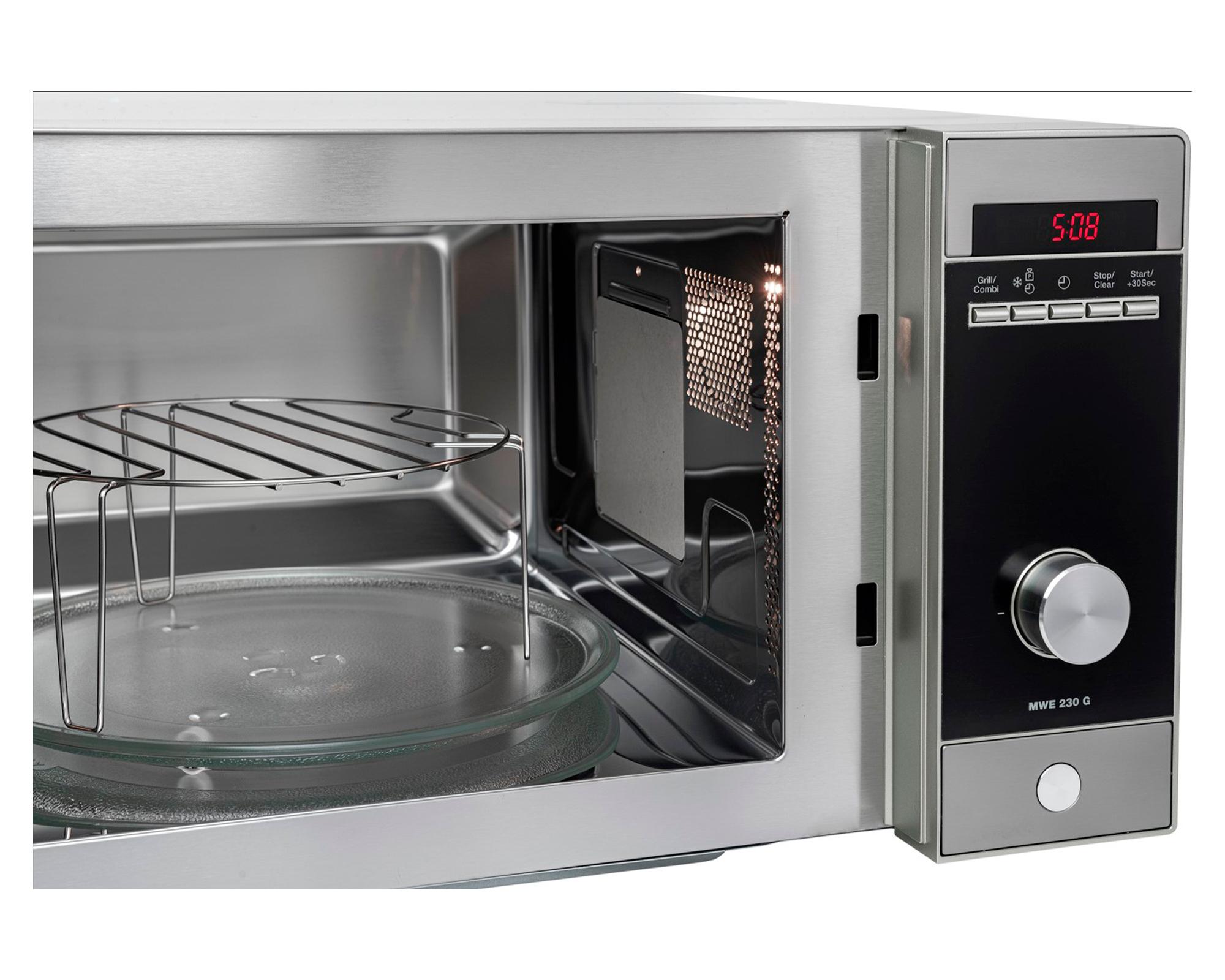 Microondas con grill MWE 230G Inox 23L-4