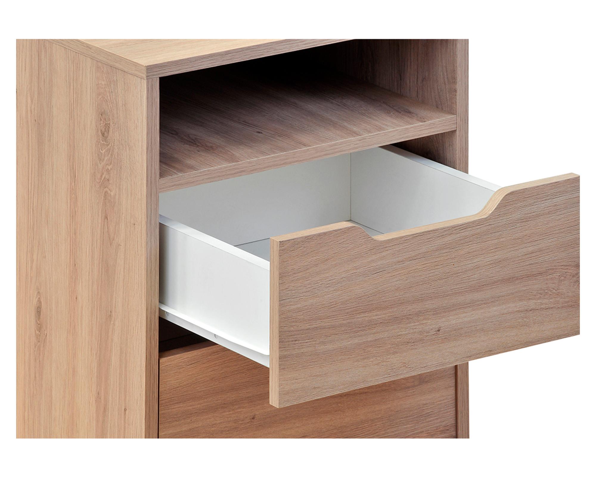 Velador Misuri CZ roble santana 2 cajones-2