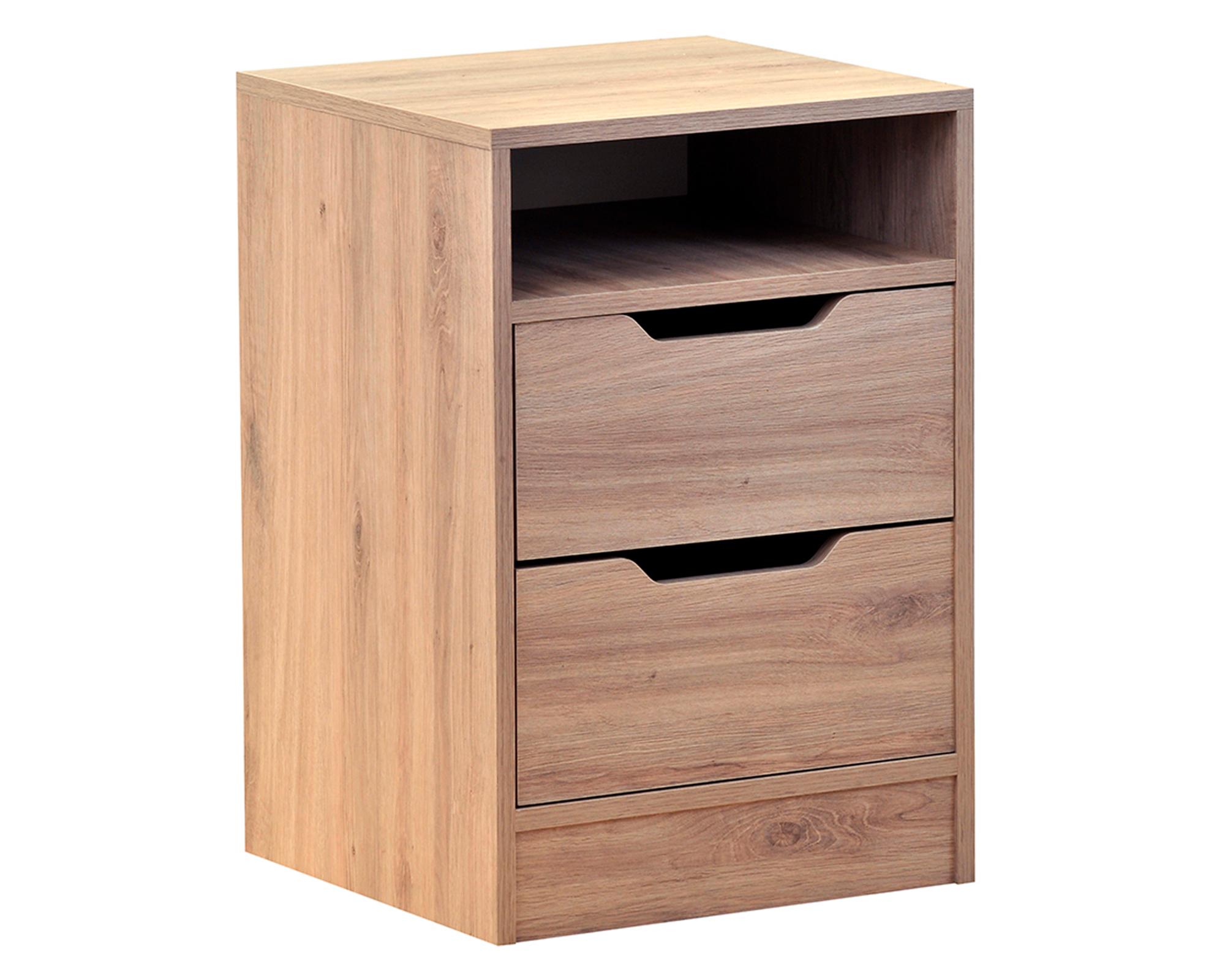 Velador Misuri CZ roble santana 2 cajones-1