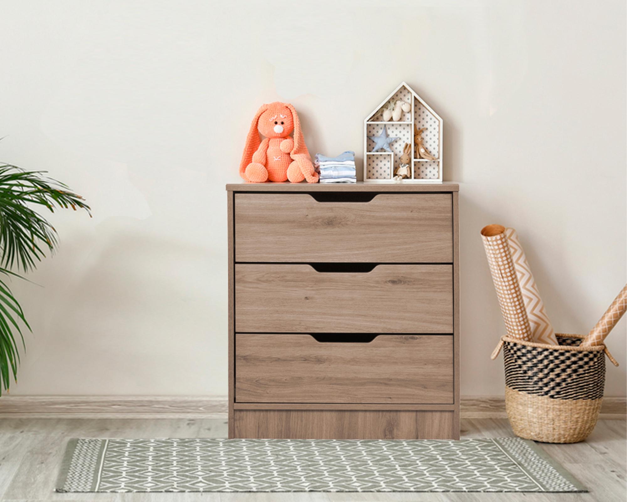 Cómoda Misuri 3 cajones Cz roble santana-3