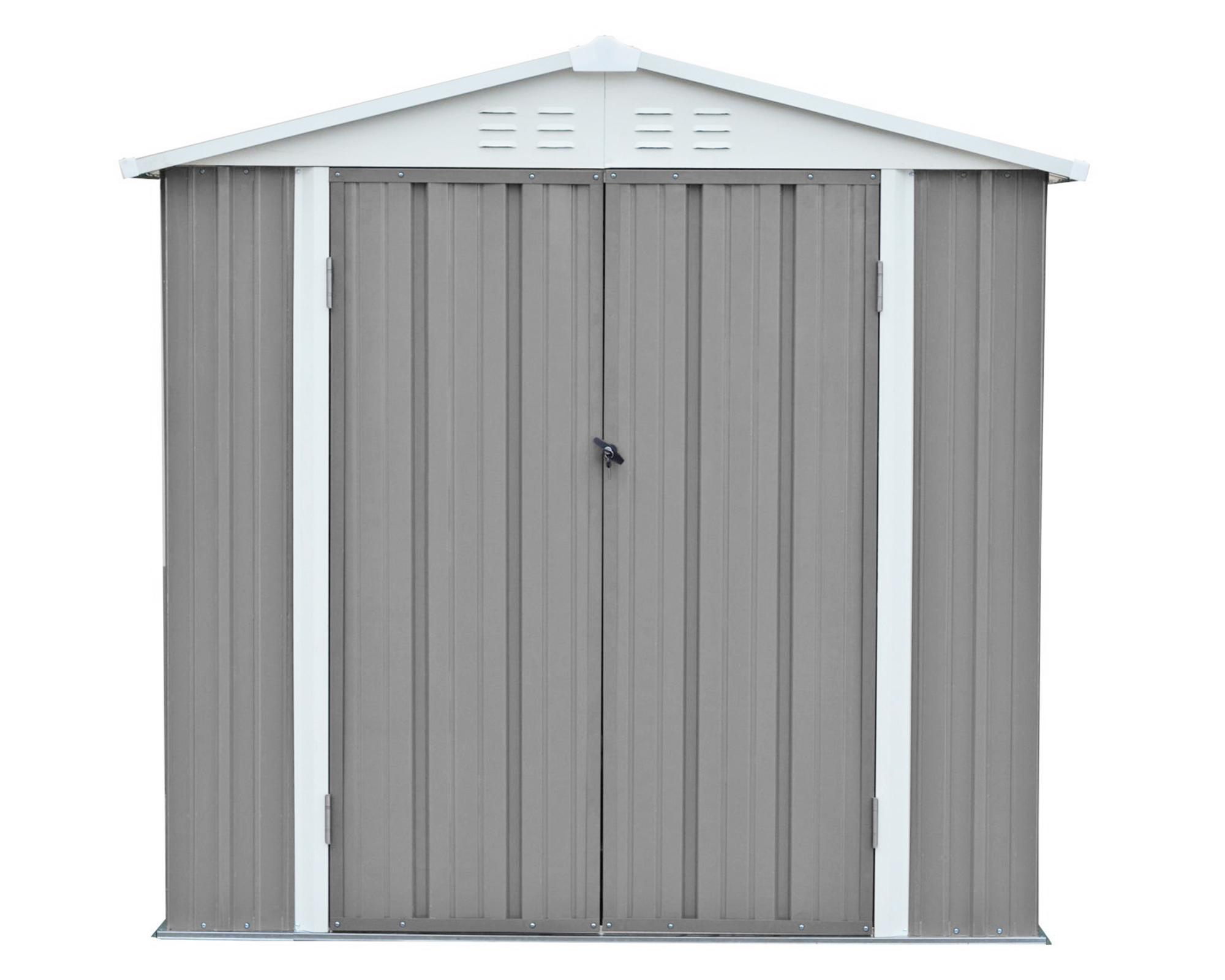 Bodega jardín Homeshed gris 126x212x198 cm-0