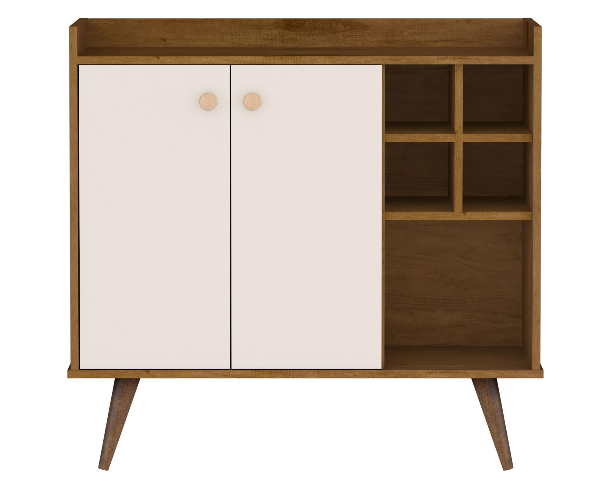 Arrimo 2 puertas perla/café Be Design.-0