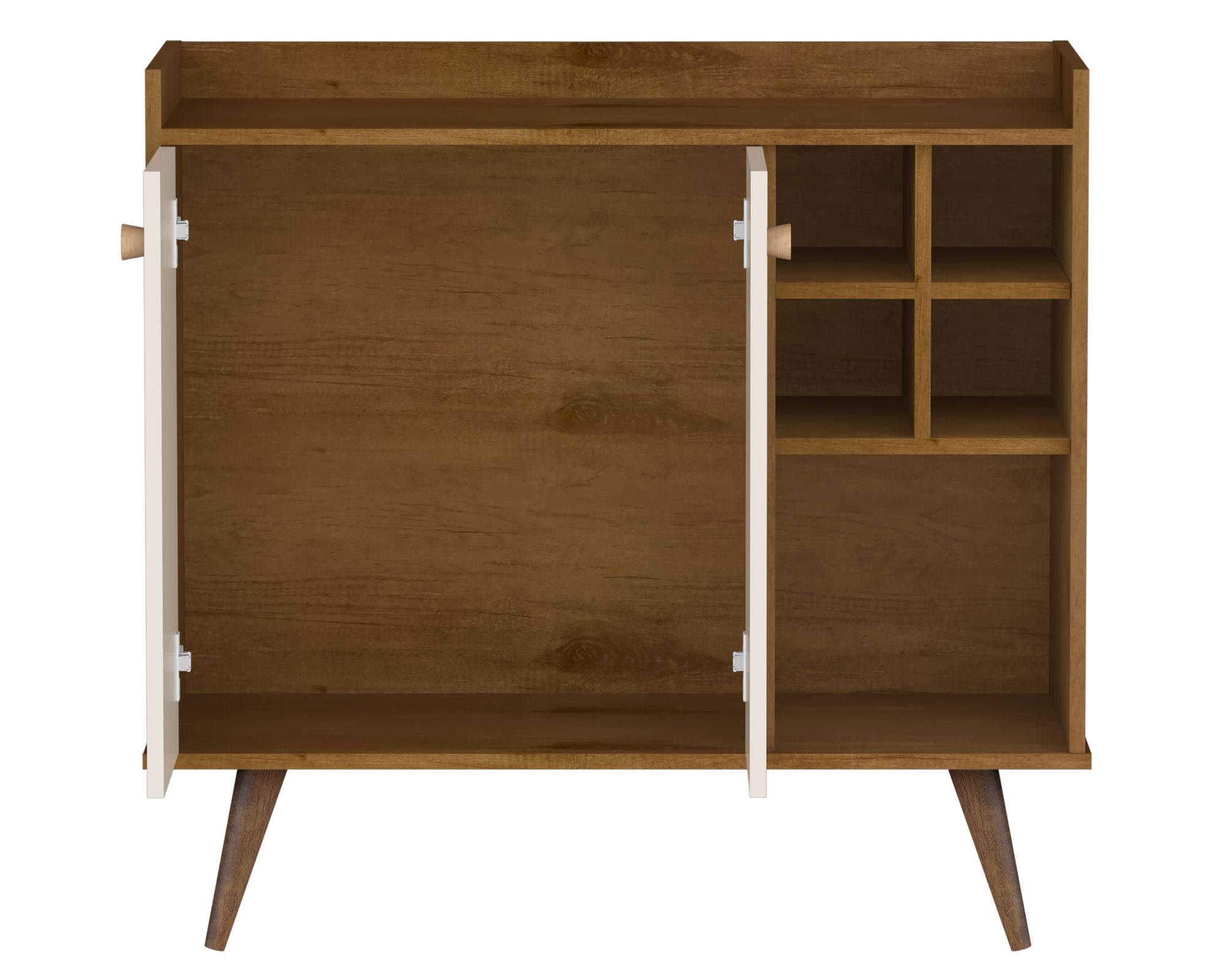 Arrimo 2 puertas perla/café Be Design.-1