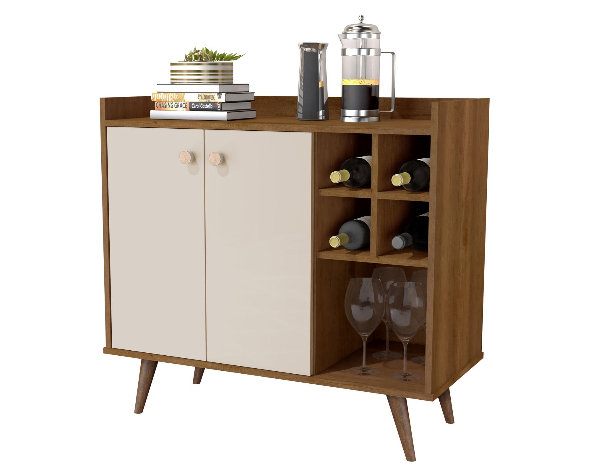 Arrimo 2 puertas perla/café Be Design.-2