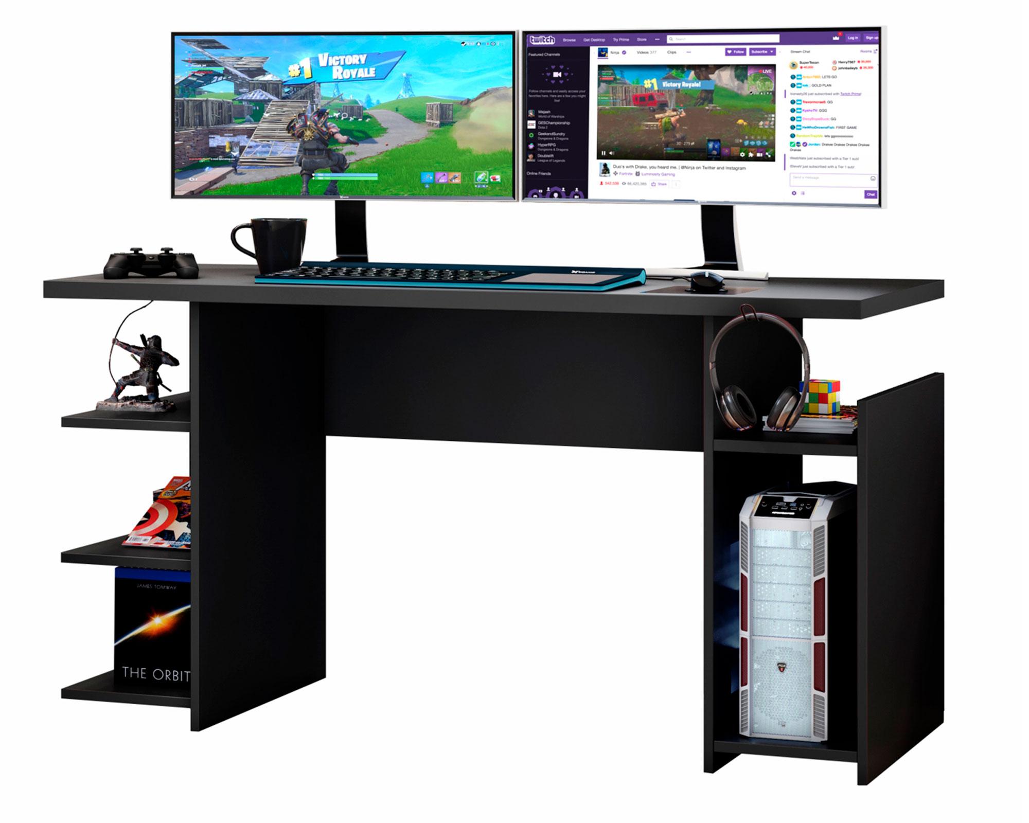 Escritorio gamer Tetris negro-2