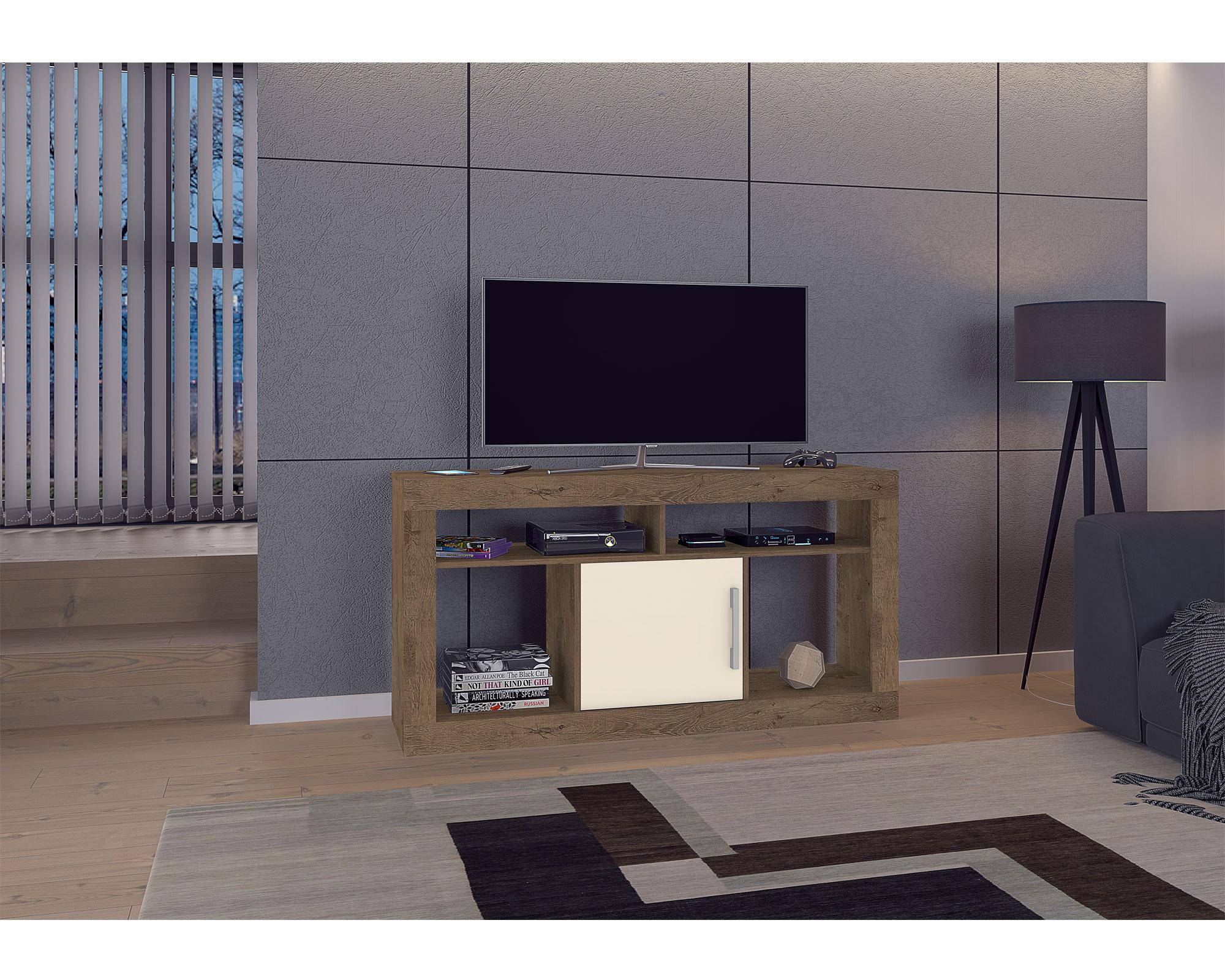 Rack TV 55'' Voli mocca/blanco M+Design-3