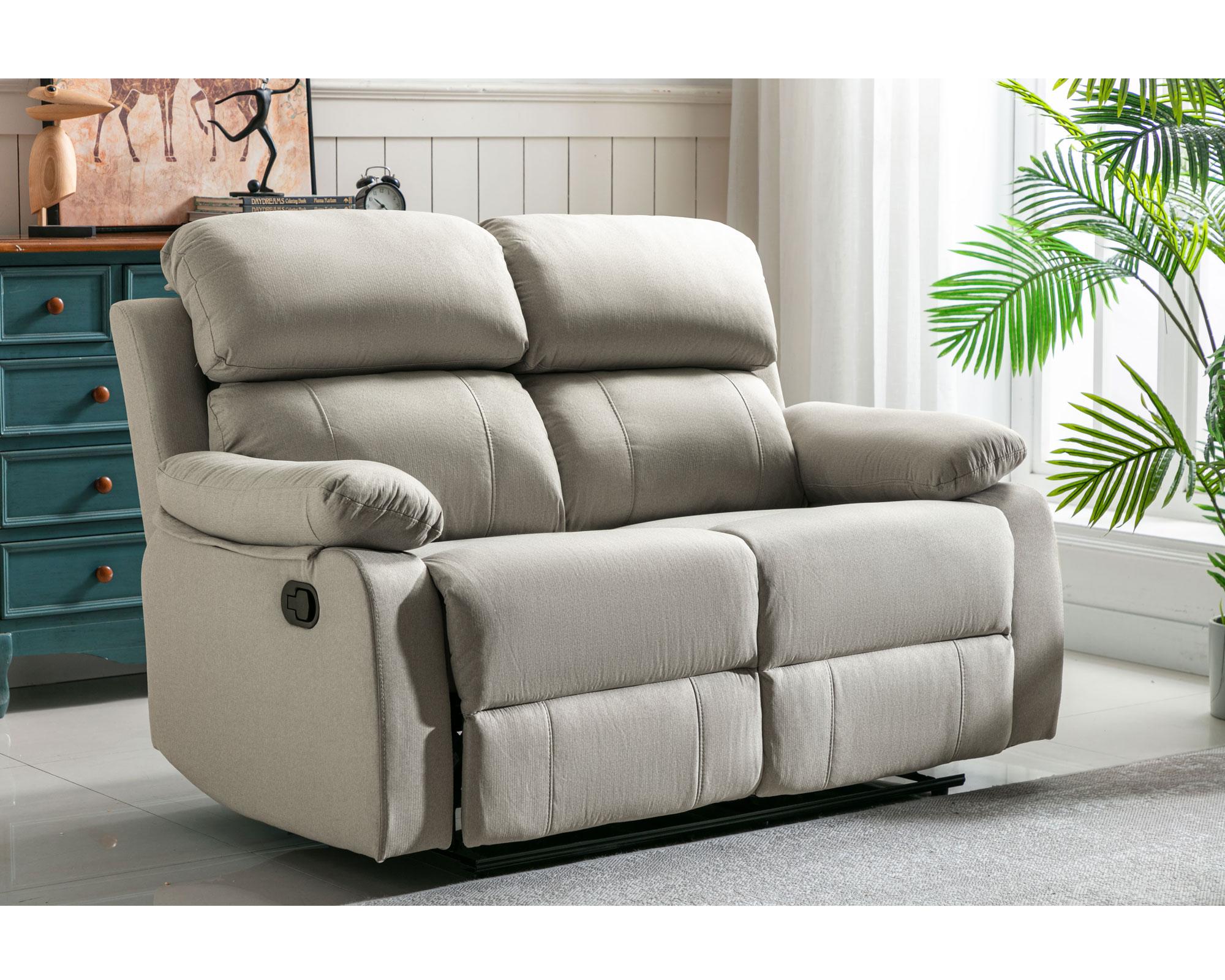 Sofá reclinable Albert gris claro M+Design-6