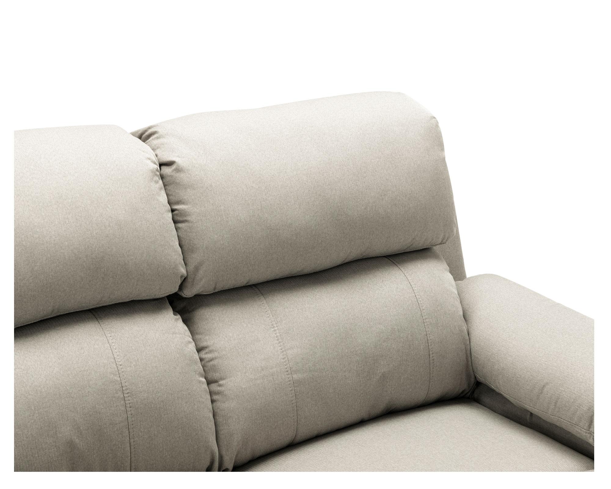 Sofá reclinable Albert gris claro M+Design-5
