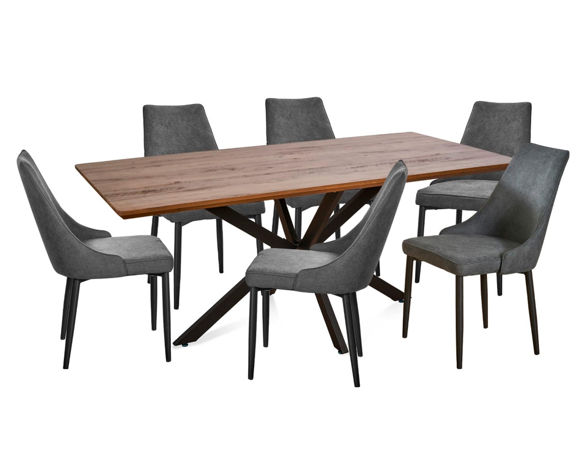 Comedor cruz gris/café-0