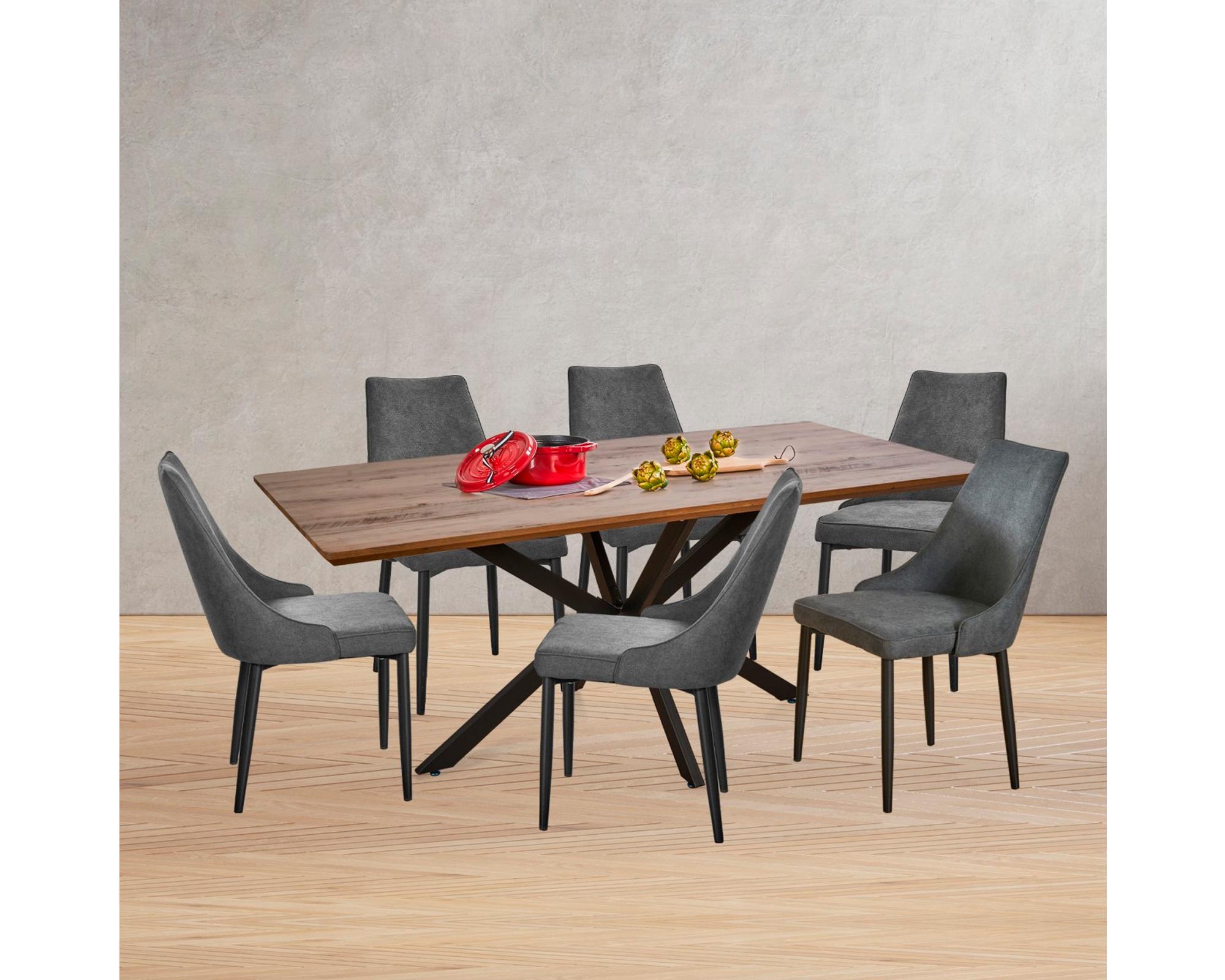 Comedor cruz gris/café-4