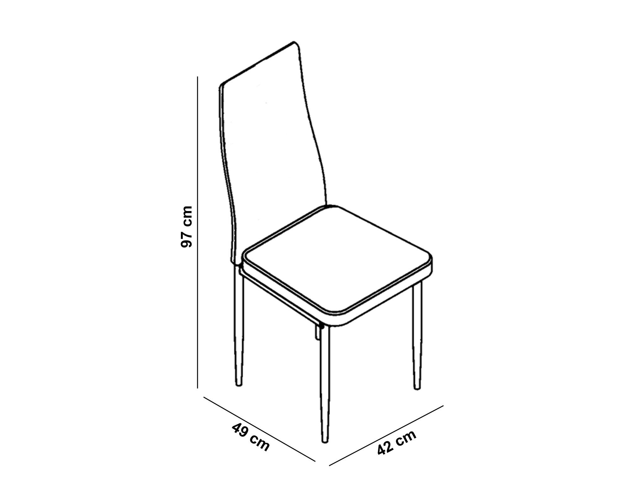 Silla Liana negro 4 unidades M+Design-2