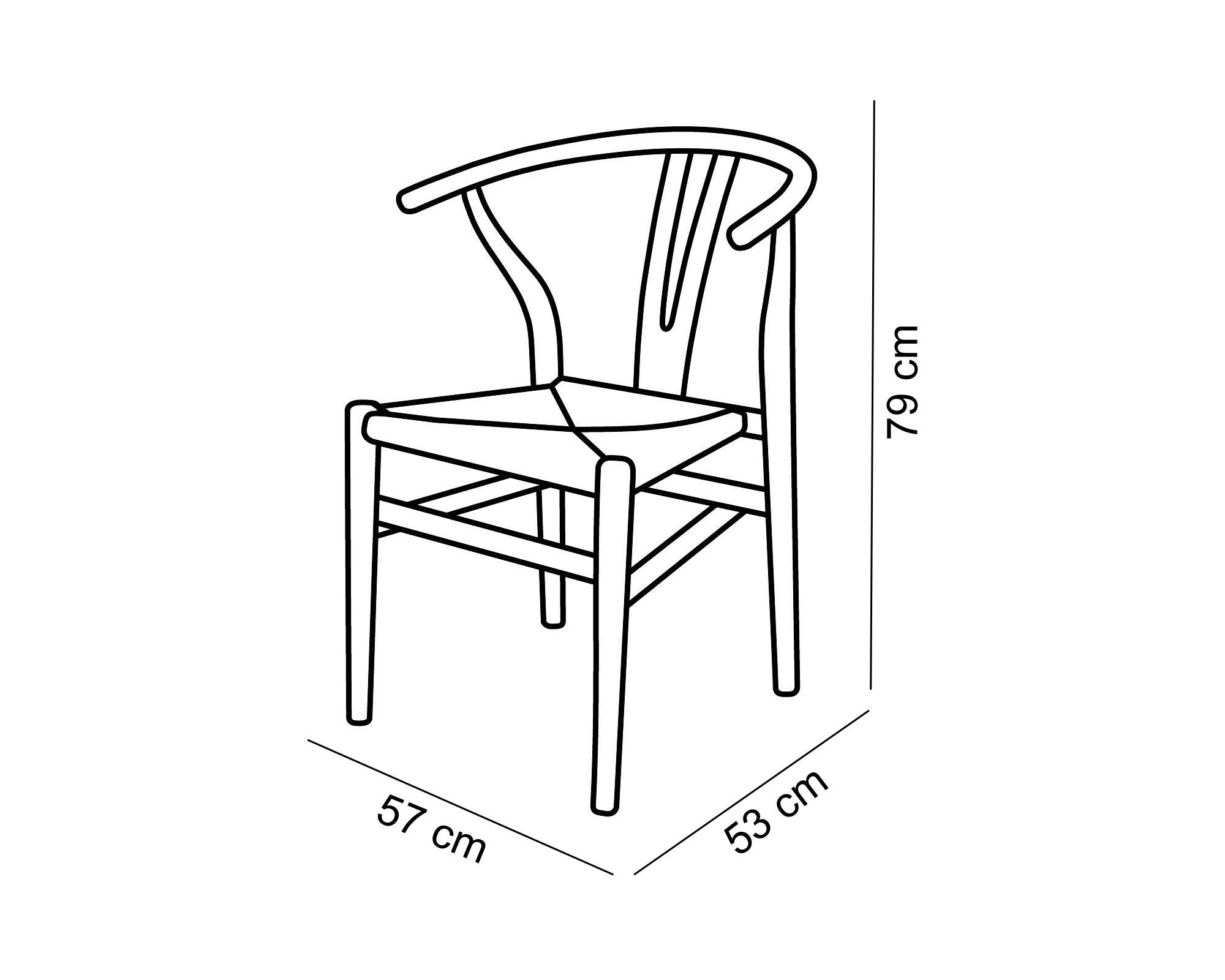 Silla Leia natural/negro M+Design-4