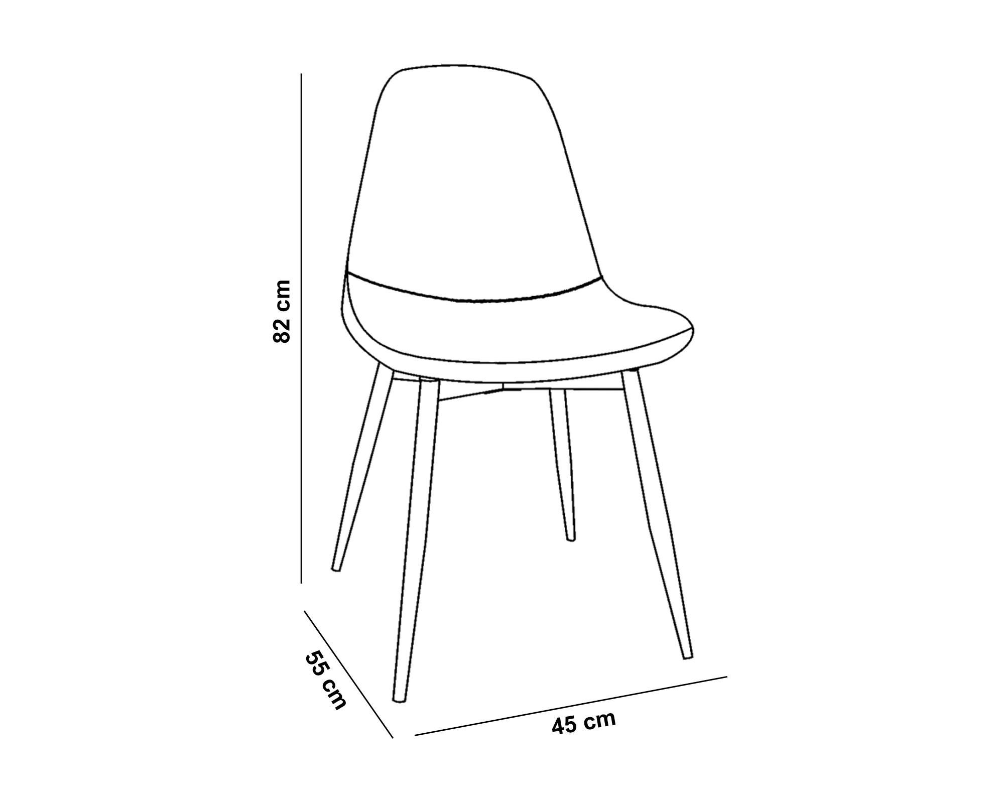 Silla Domi gris 4 unidades M+Design-2
