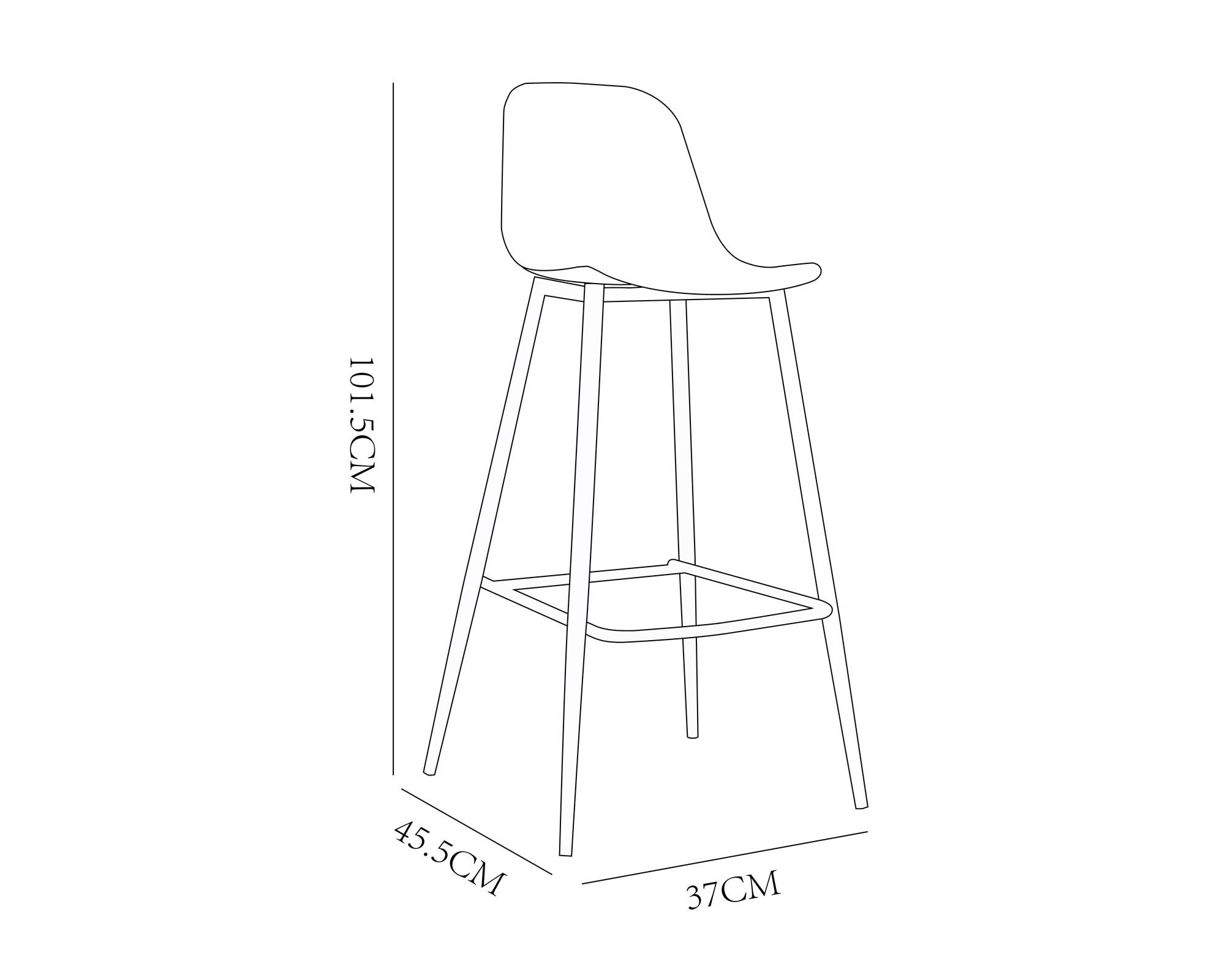 Silla bar celeste grisáceo M+Design-3