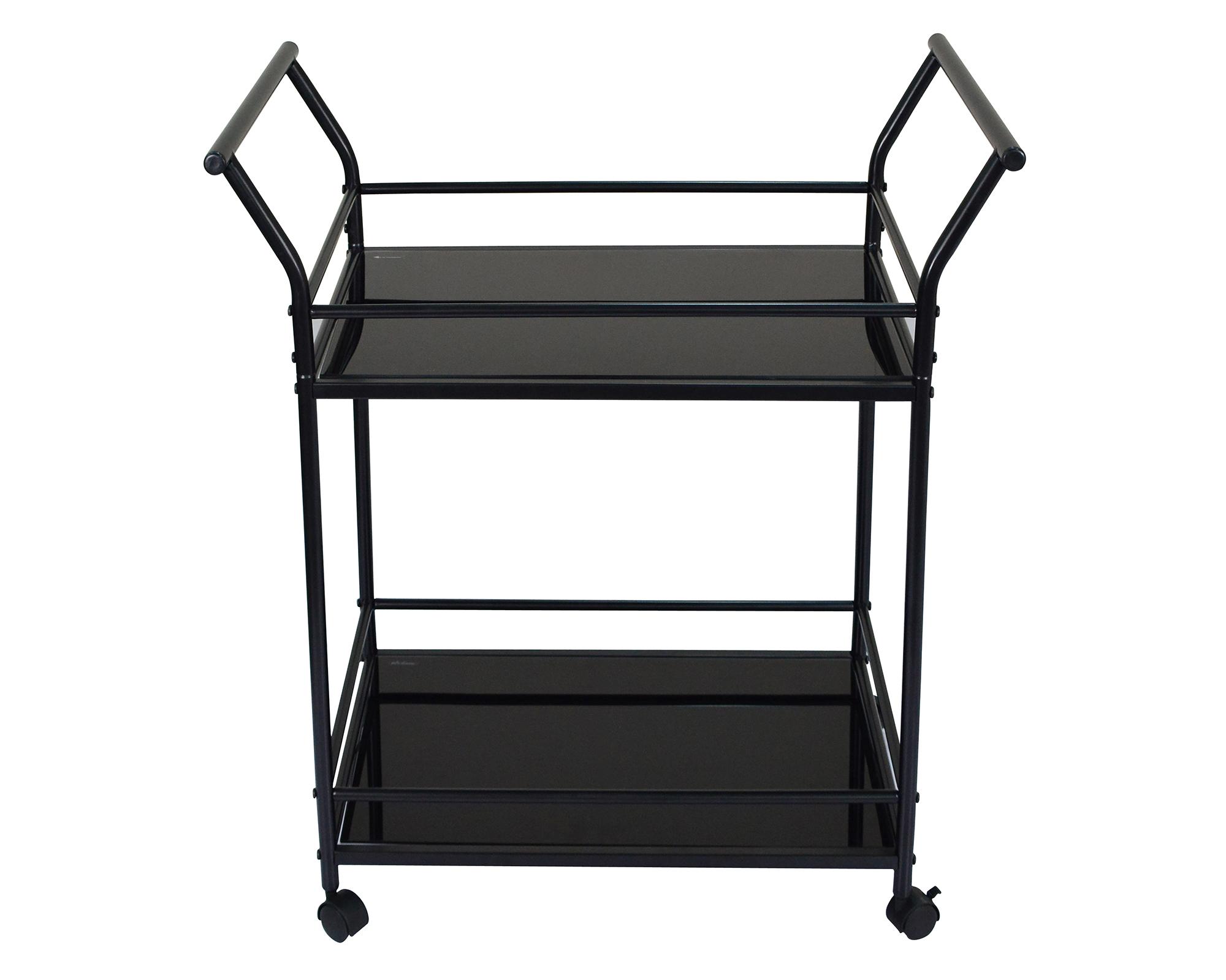 Carro bar negro 81x75x44.5 cm-0
