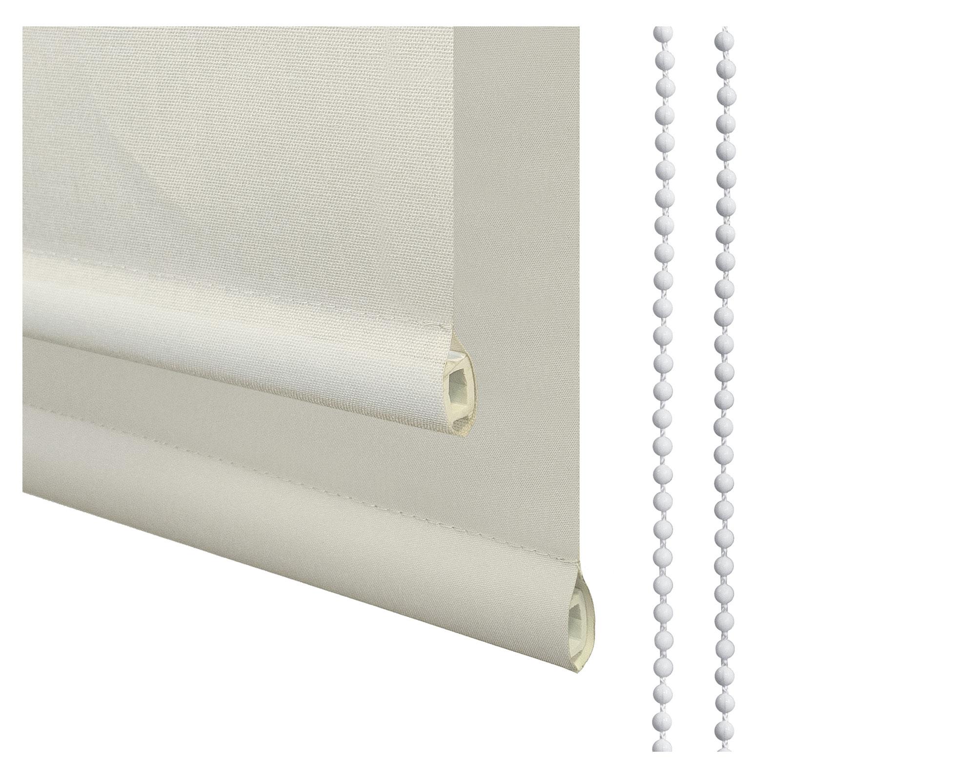 Cortina roller blackout doble 250x250 cm liso beige Cotidiana-3