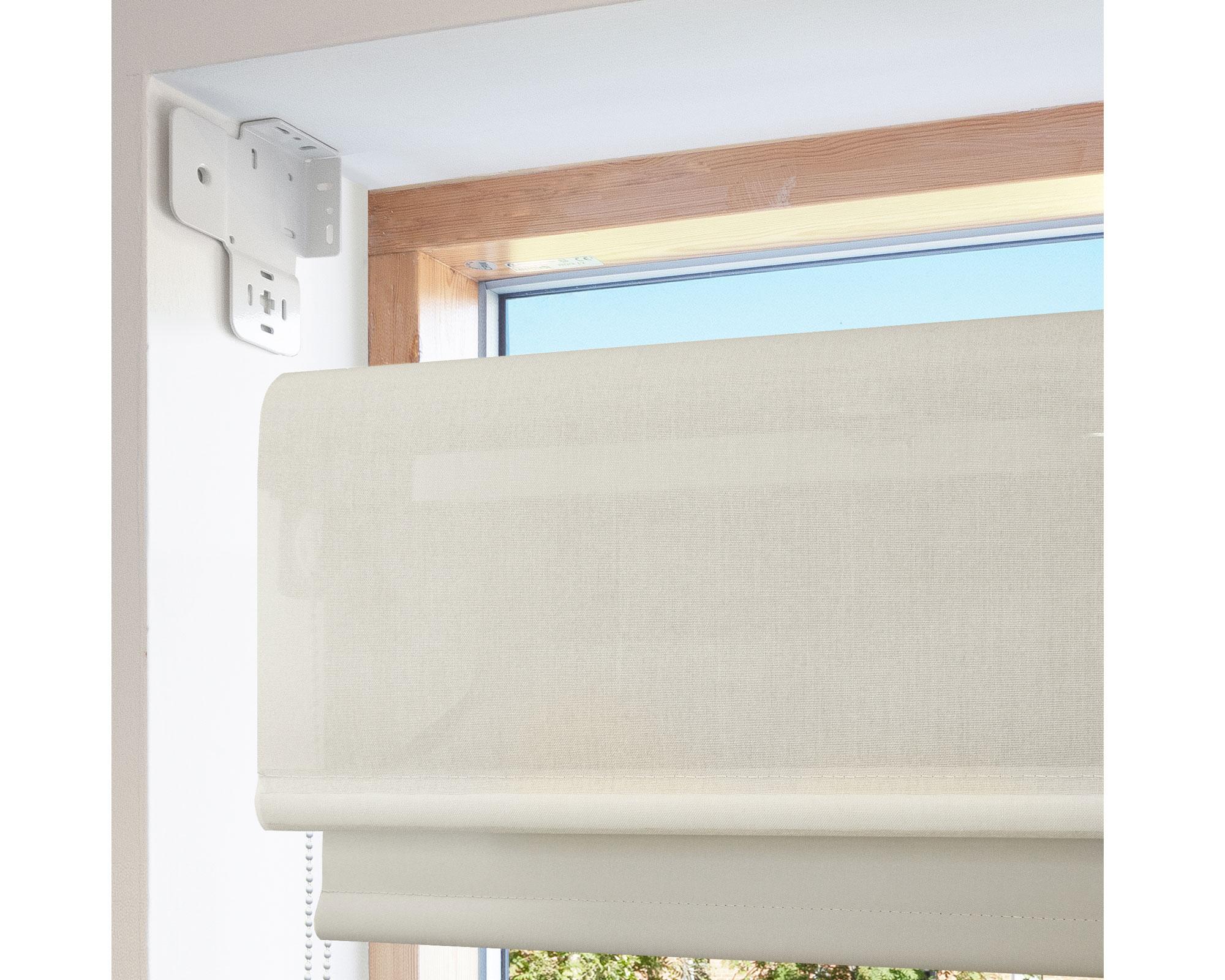 Cortina roller blackout doble 250x250 cm liso beige Cotidiana-5