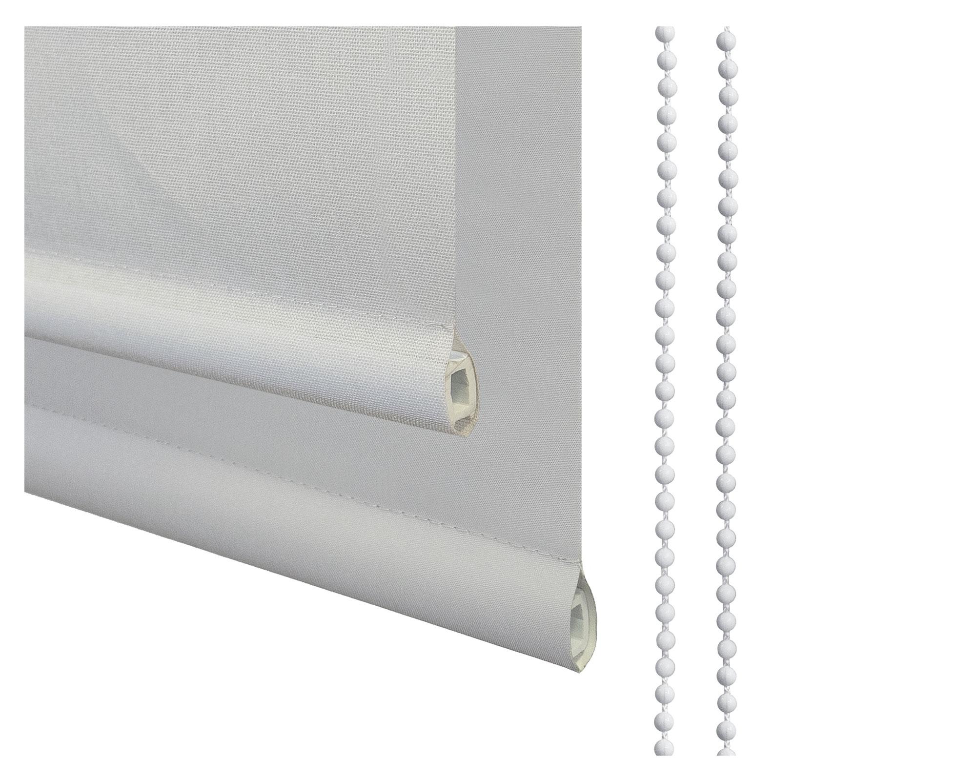Cortina roller blackout doble 250x250 cm liso gris Cotidiana-3