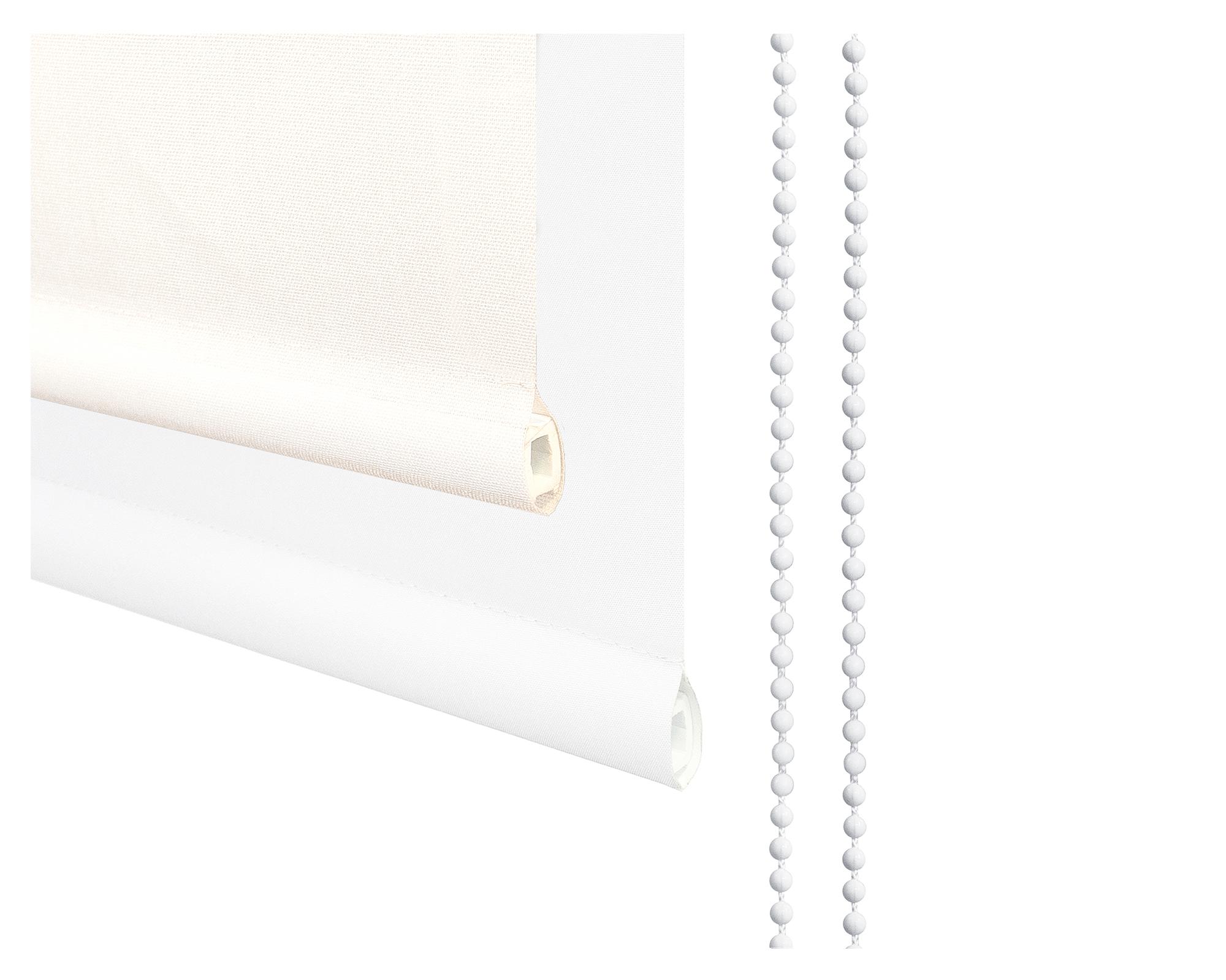 Cortina roller blackout doble 200x250 cm Sunscreen blanco Cotidiana-3