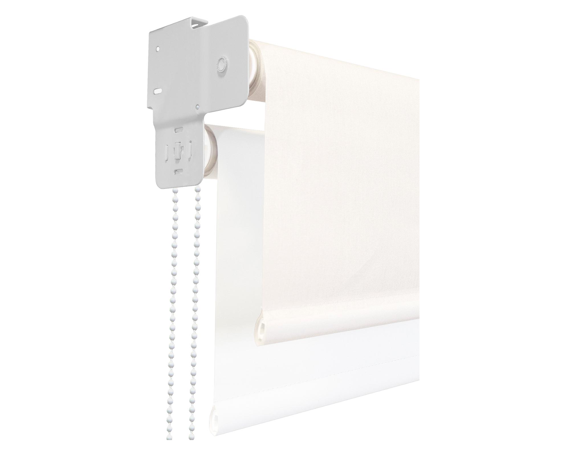 Cortina roller blackout doble 200x250 cm Sunscreen blanco Cotidiana-1