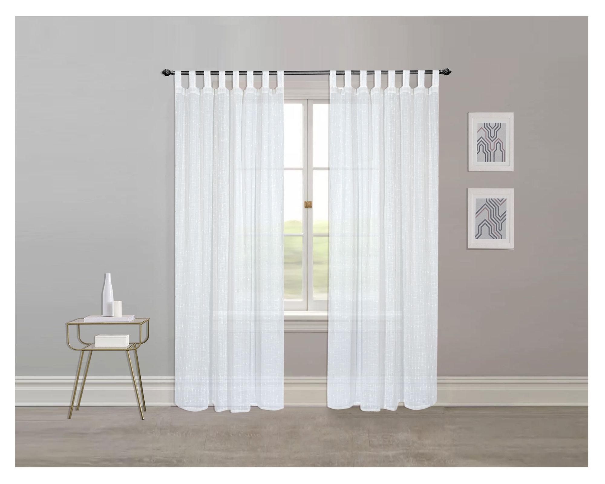 Cortina velo 140x230 cm blanco Cotidiana-0