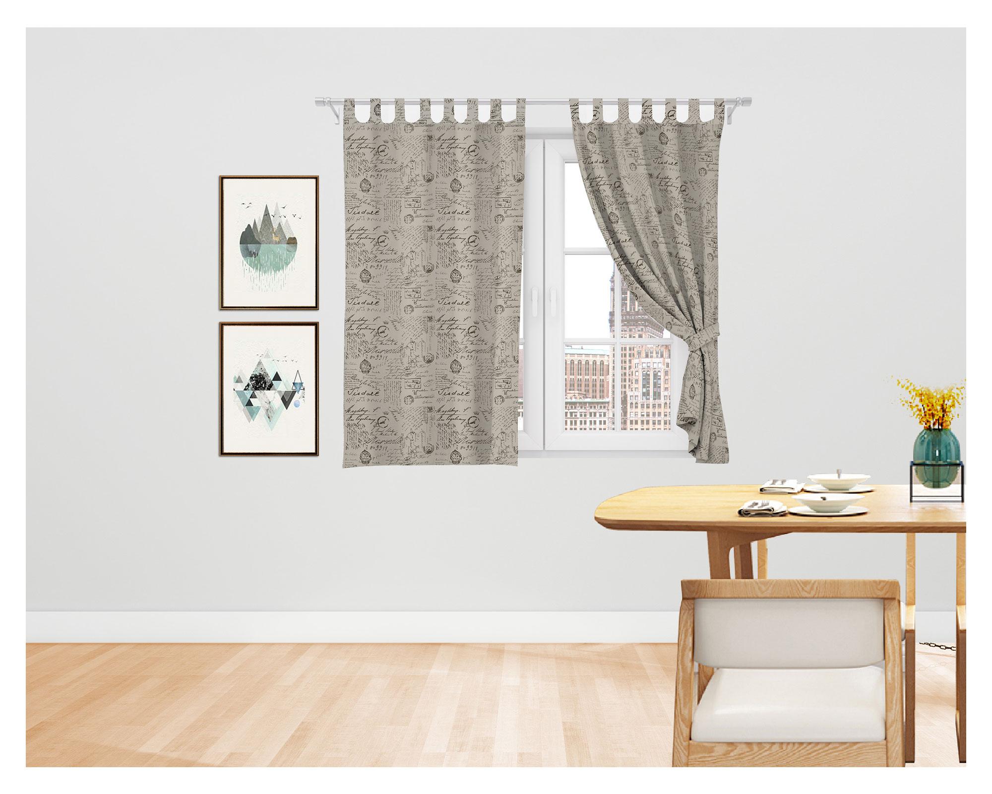 Cortina cocina 140x150 cm travel Cotidiana-0