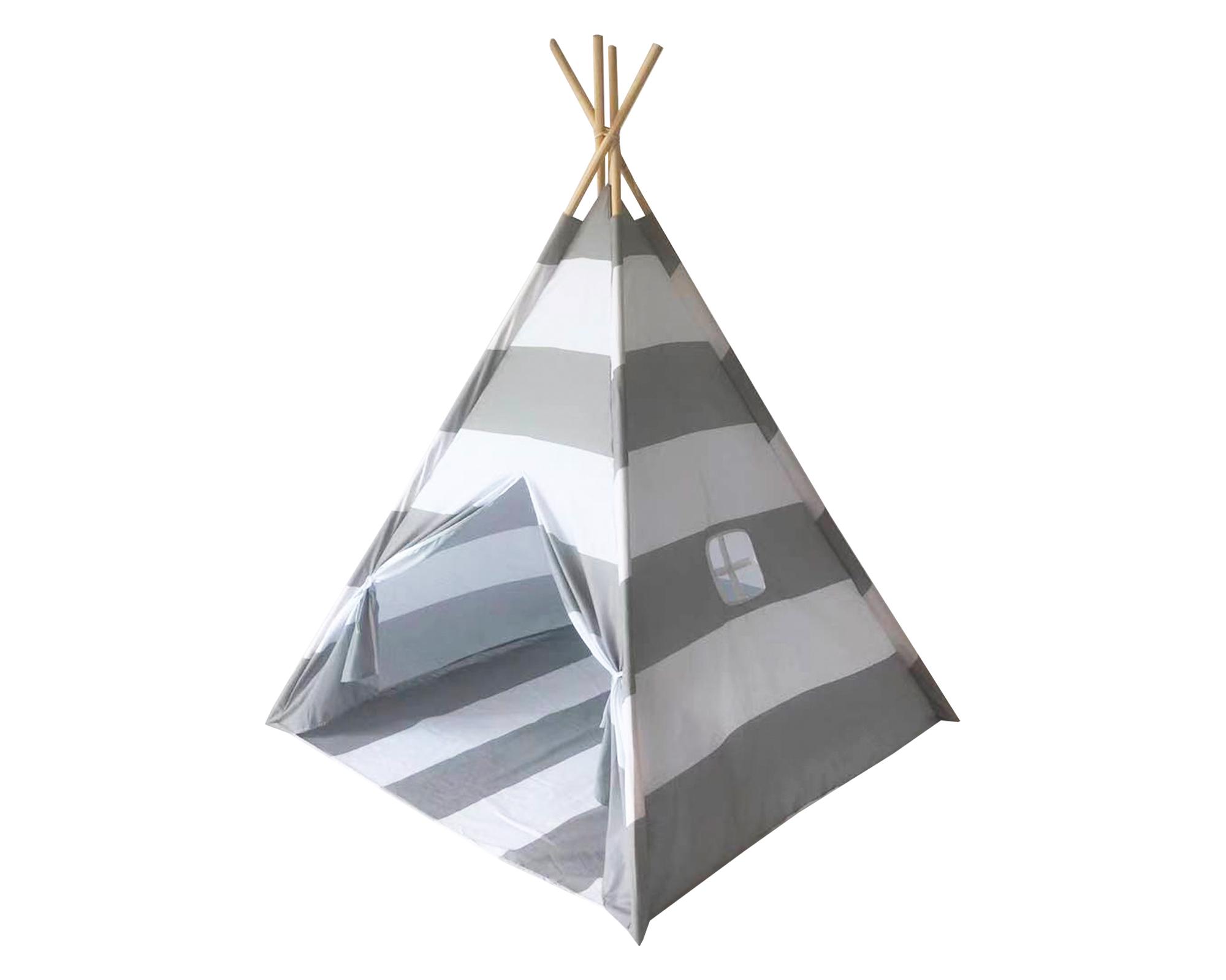 Carpa Tipi Zig-Zag gris/blanco Cotidiana-0