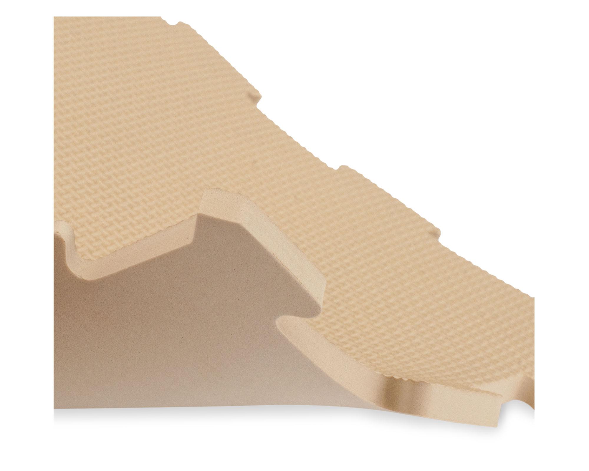 Mat armable beige/blanco 9 piezas Cotidiana-2