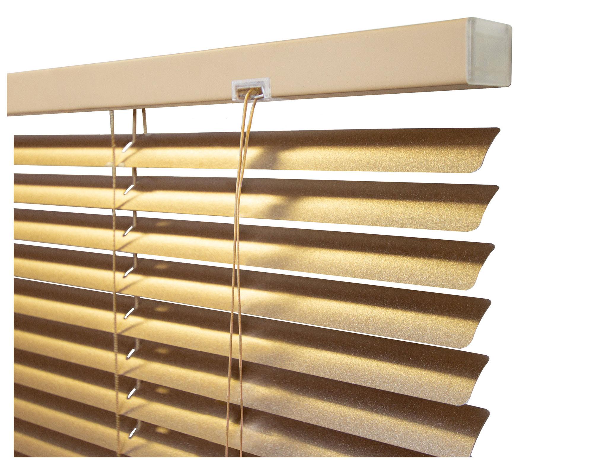 Persiana aluminio 160x165 cm 25 mm Veneciana champaña-3