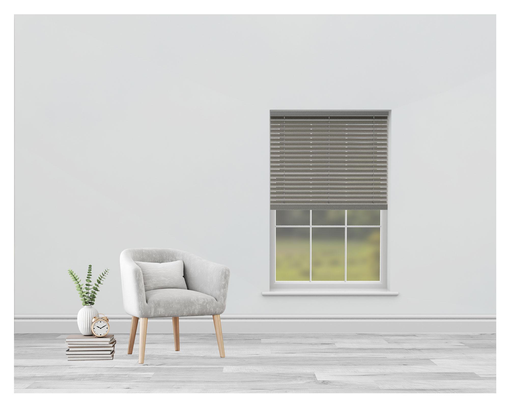 Persiana aluminio 160x165 cm 25 mm Veneciana gris-0