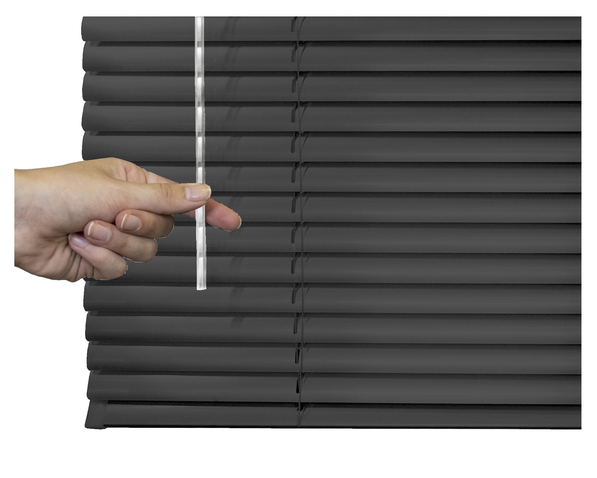 Persiana aluminio 160x165 cm 25 mm Veneciana negro-4