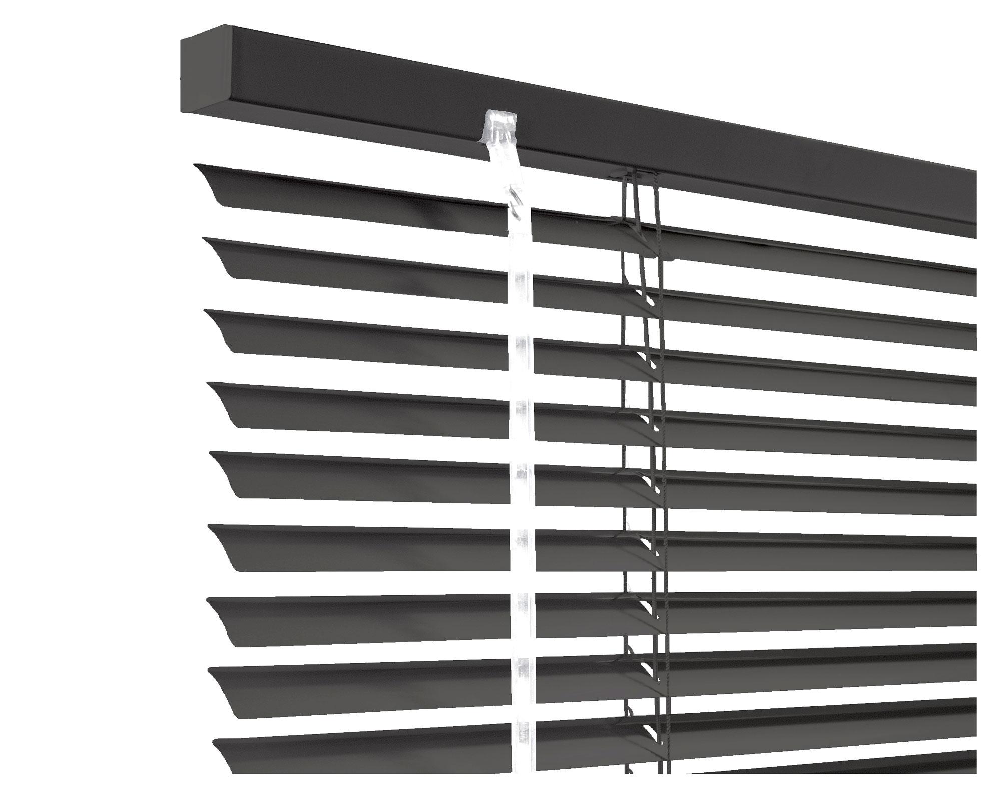Persiana aluminio 160x165 cm 25 mm Veneciana negro-1