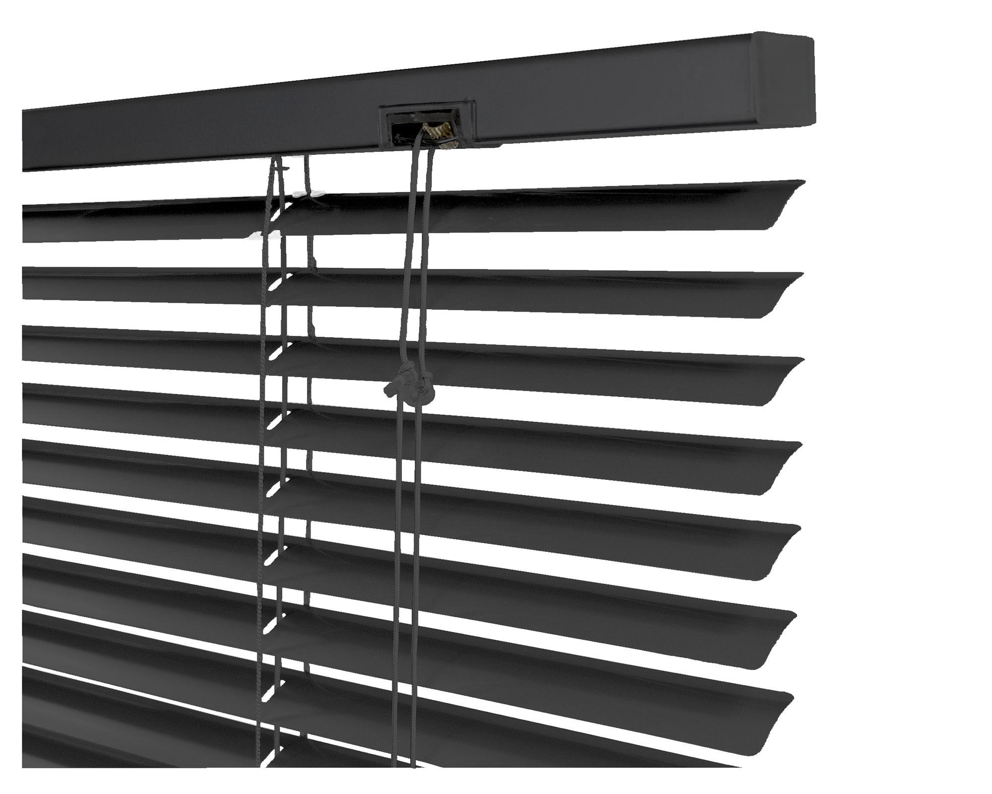 Persiana aluminio 160x165 cm 25 mm Veneciana negro-3