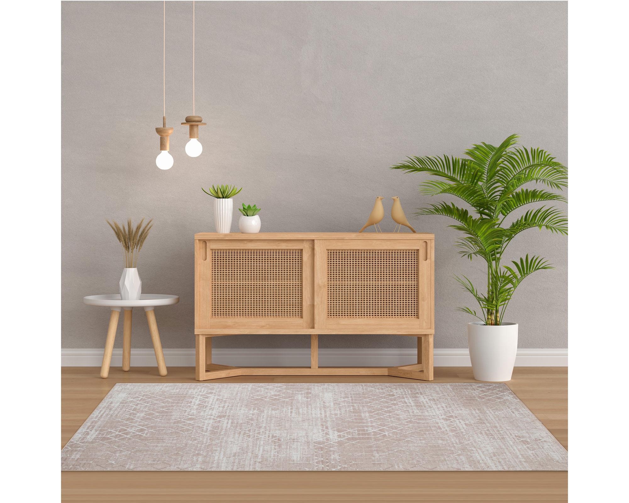 Alfombra 120x180 cm wash geo beige-1