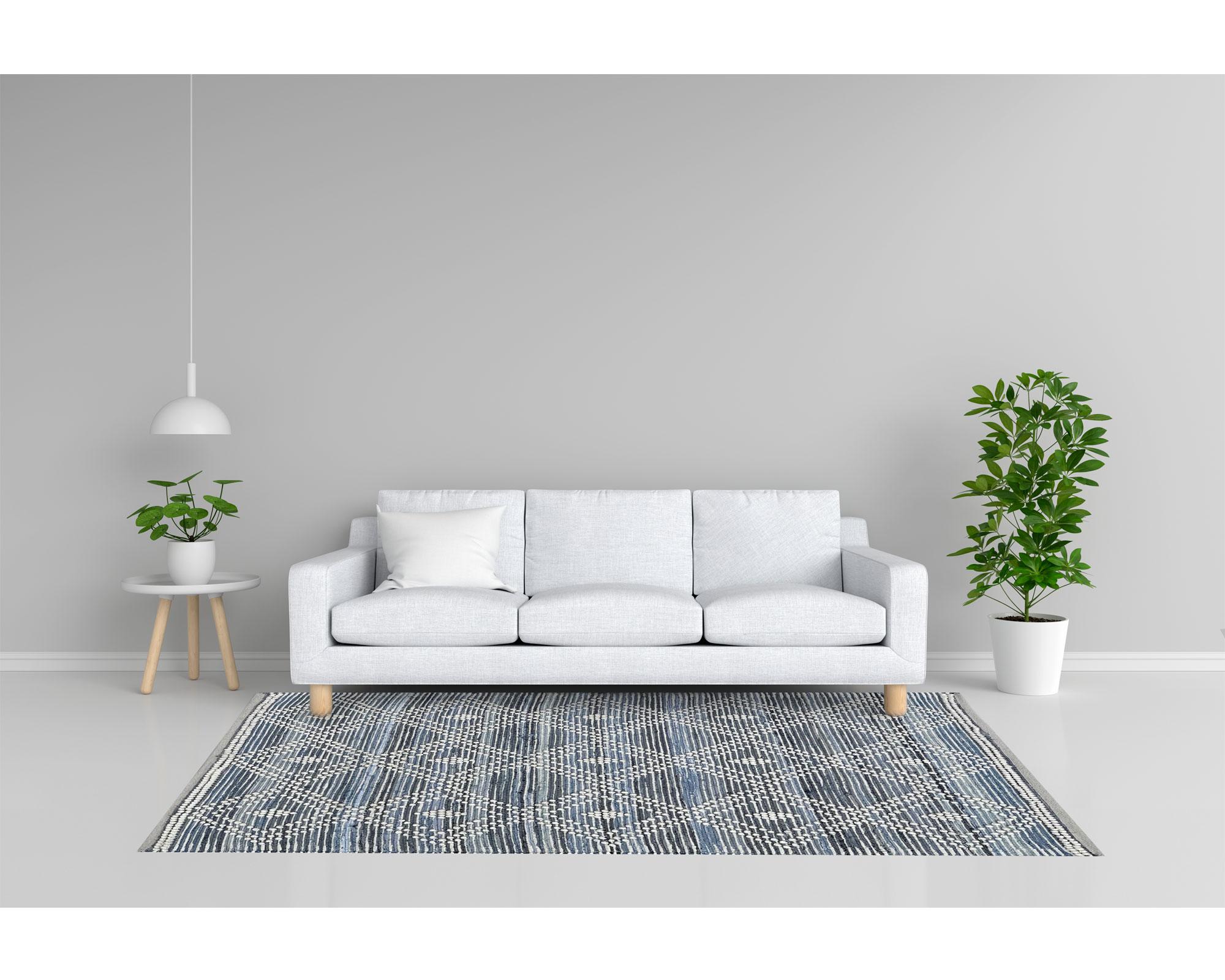 Alfombra 120x180 cm rombo reciclado Cotidiana-3