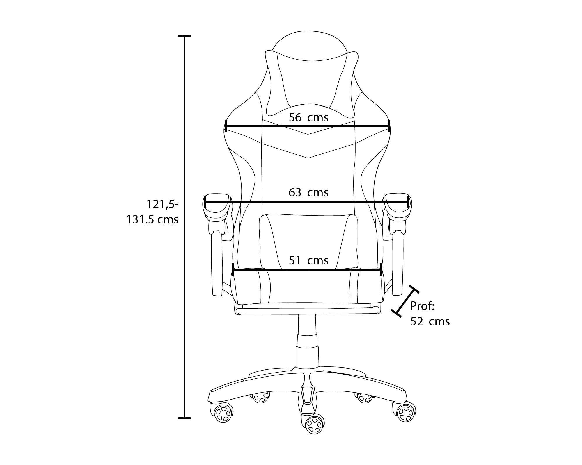 Silla Gamer Capitán américa Marvel-4